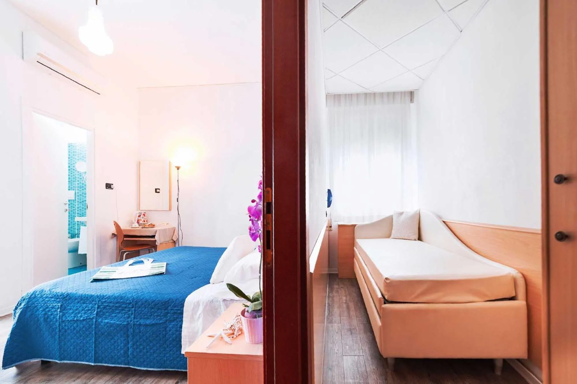 Bed in Hotel Bisanzio