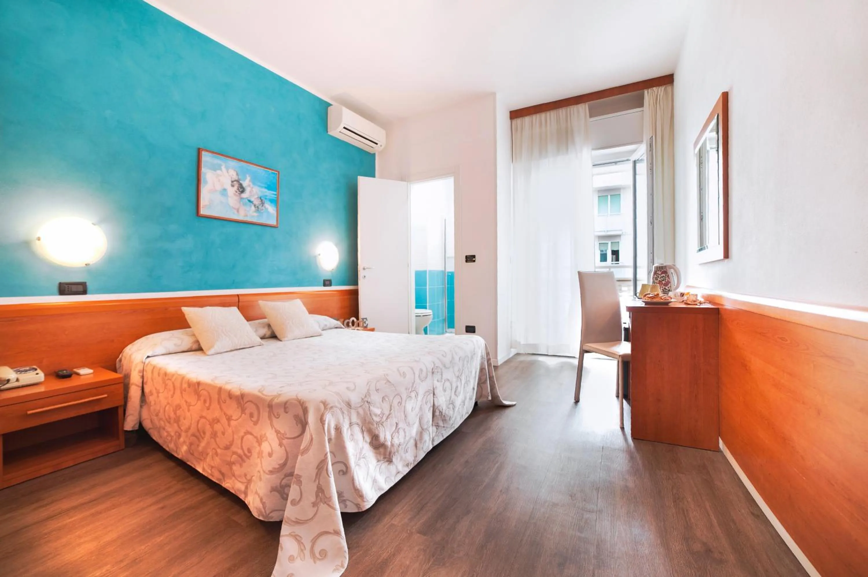 Bed in Hotel Bisanzio