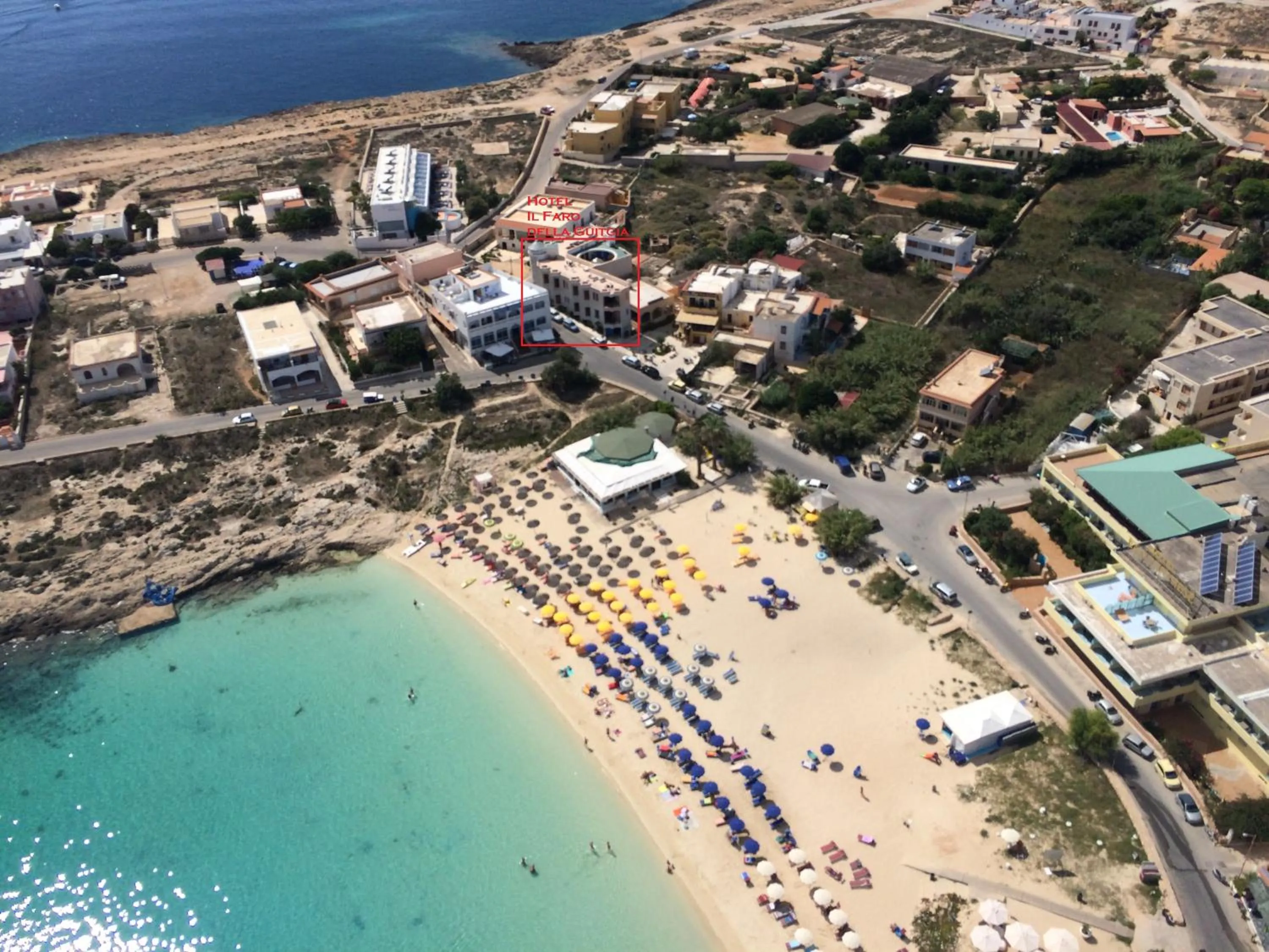 Bird's eye view in Hotel Il Faro Della Guitgia Tommasino