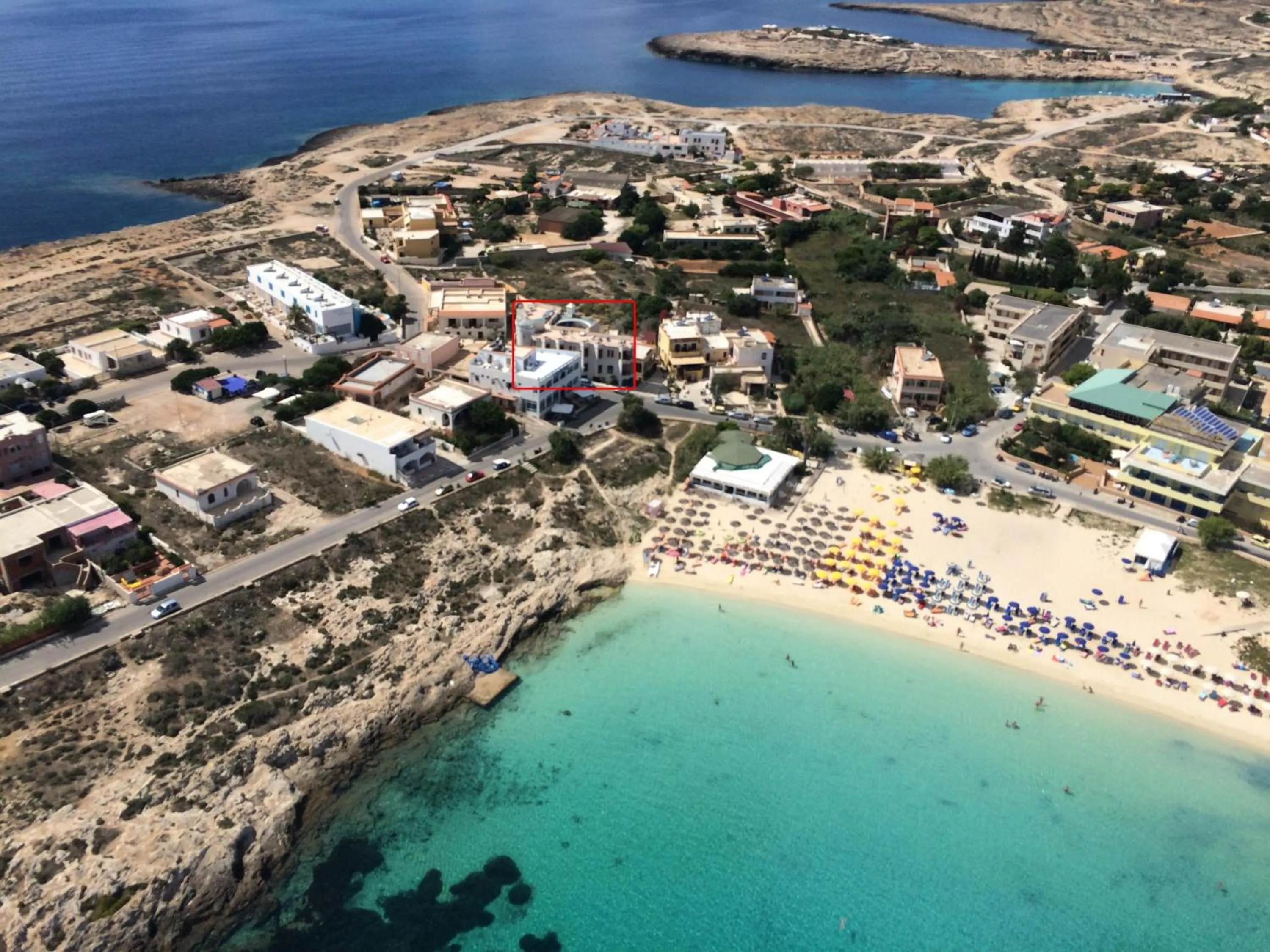 Bird's eye view in Hotel Il Faro Della Guitgia Tommasino