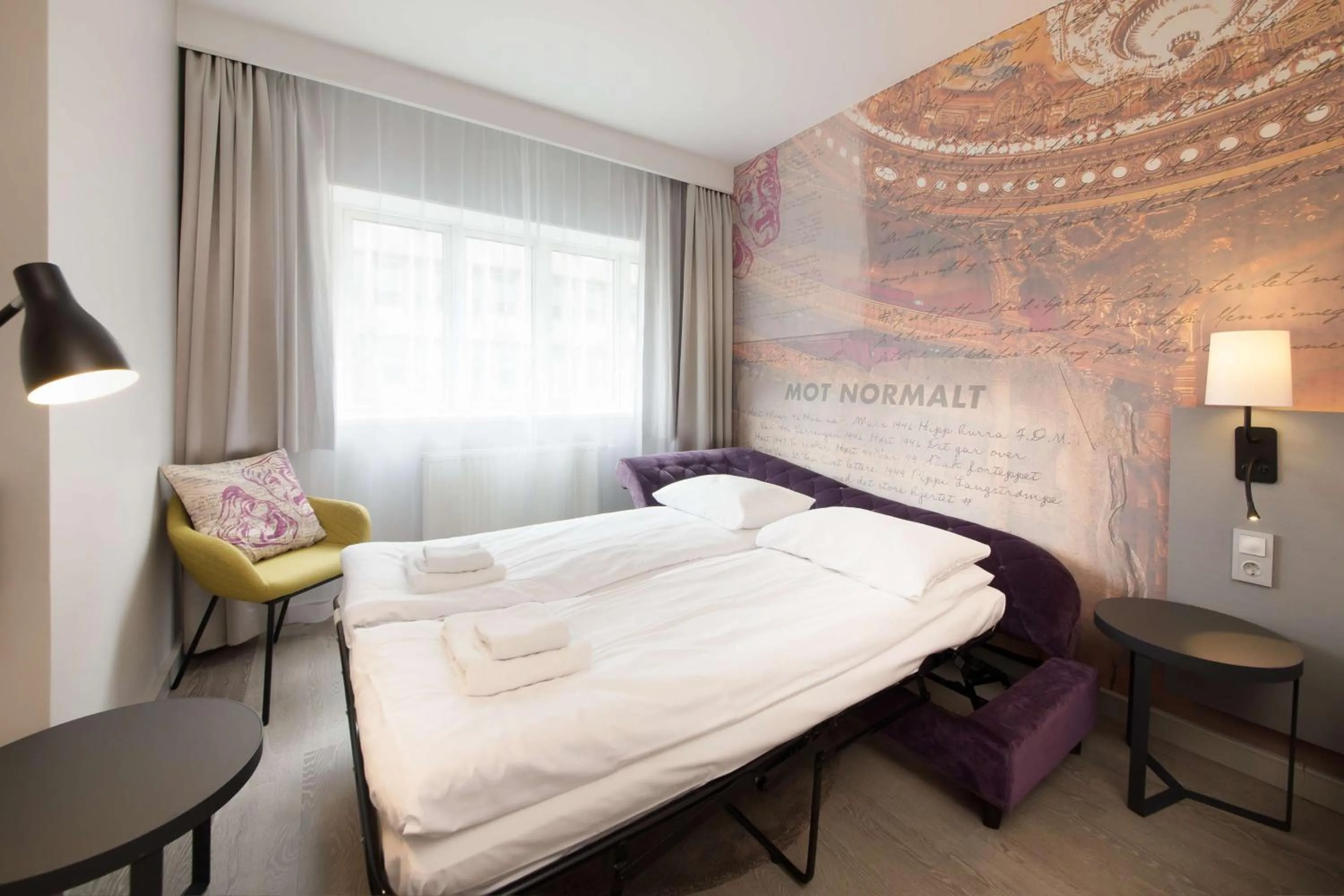 Bedroom, Bed in Scandic St. Olavs Plass