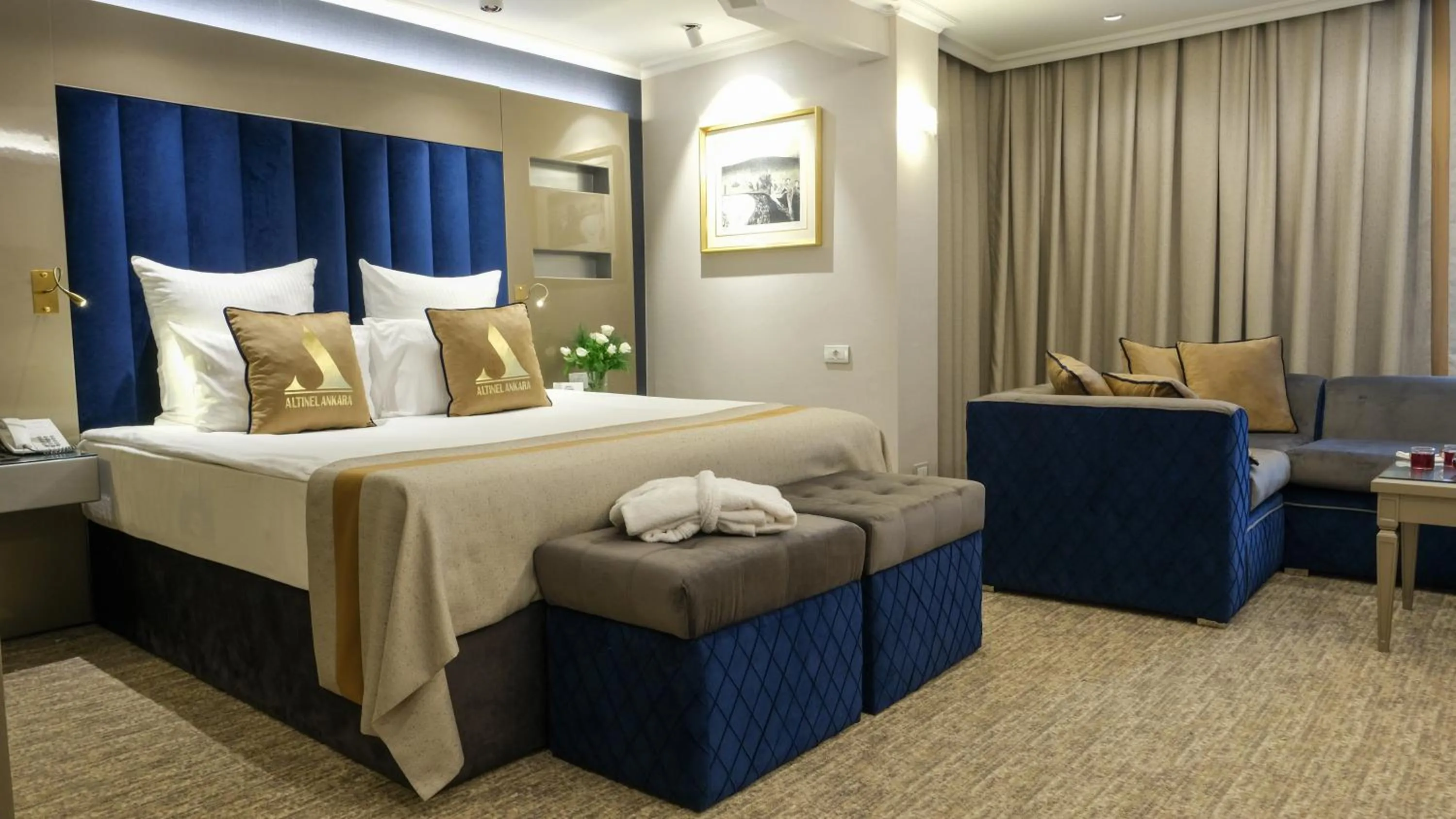 Bed in Altinel Ankara Hotel & Convention Center