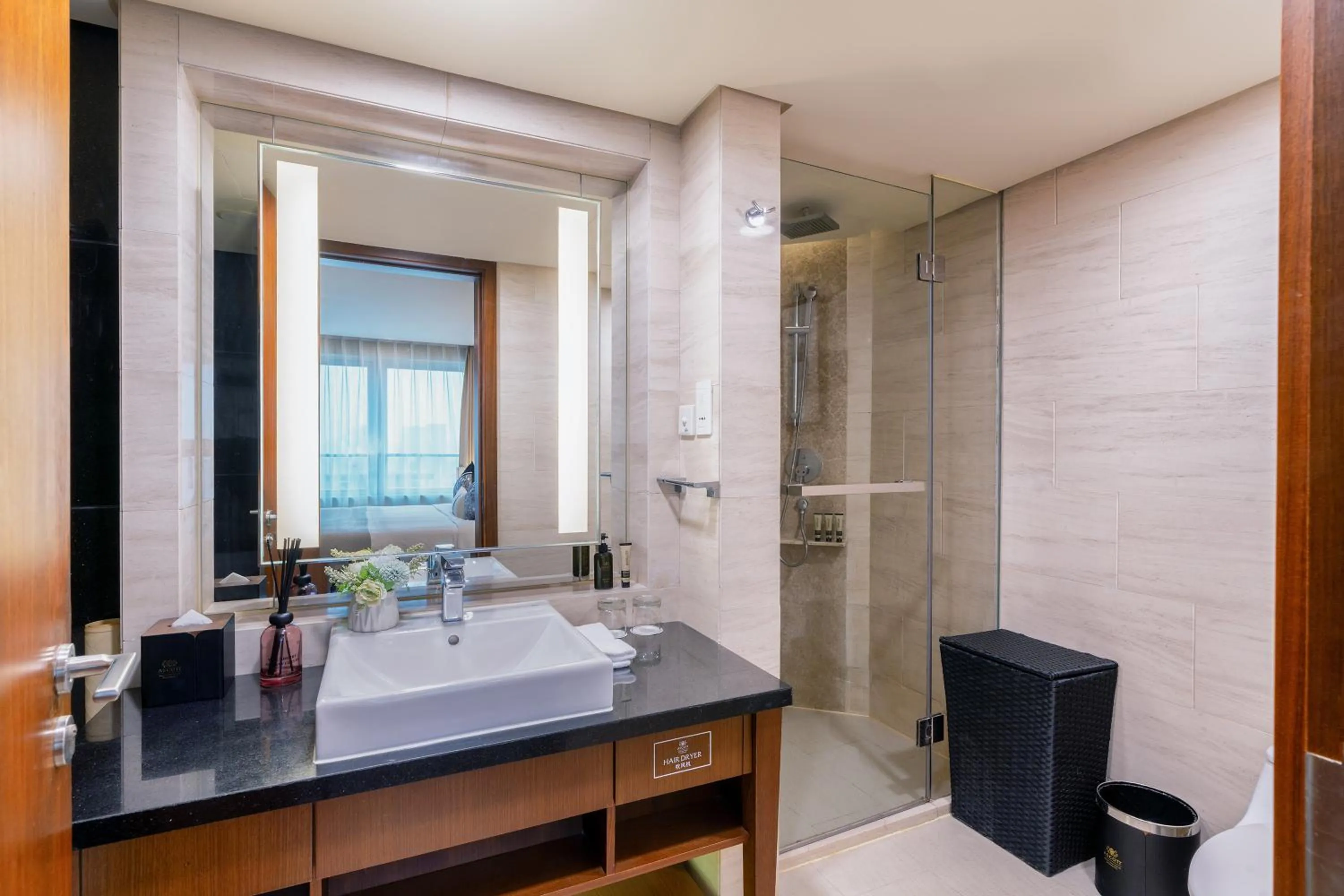 Bathroom in Ascott Huai Hai Road Shanghai, Xintiandi