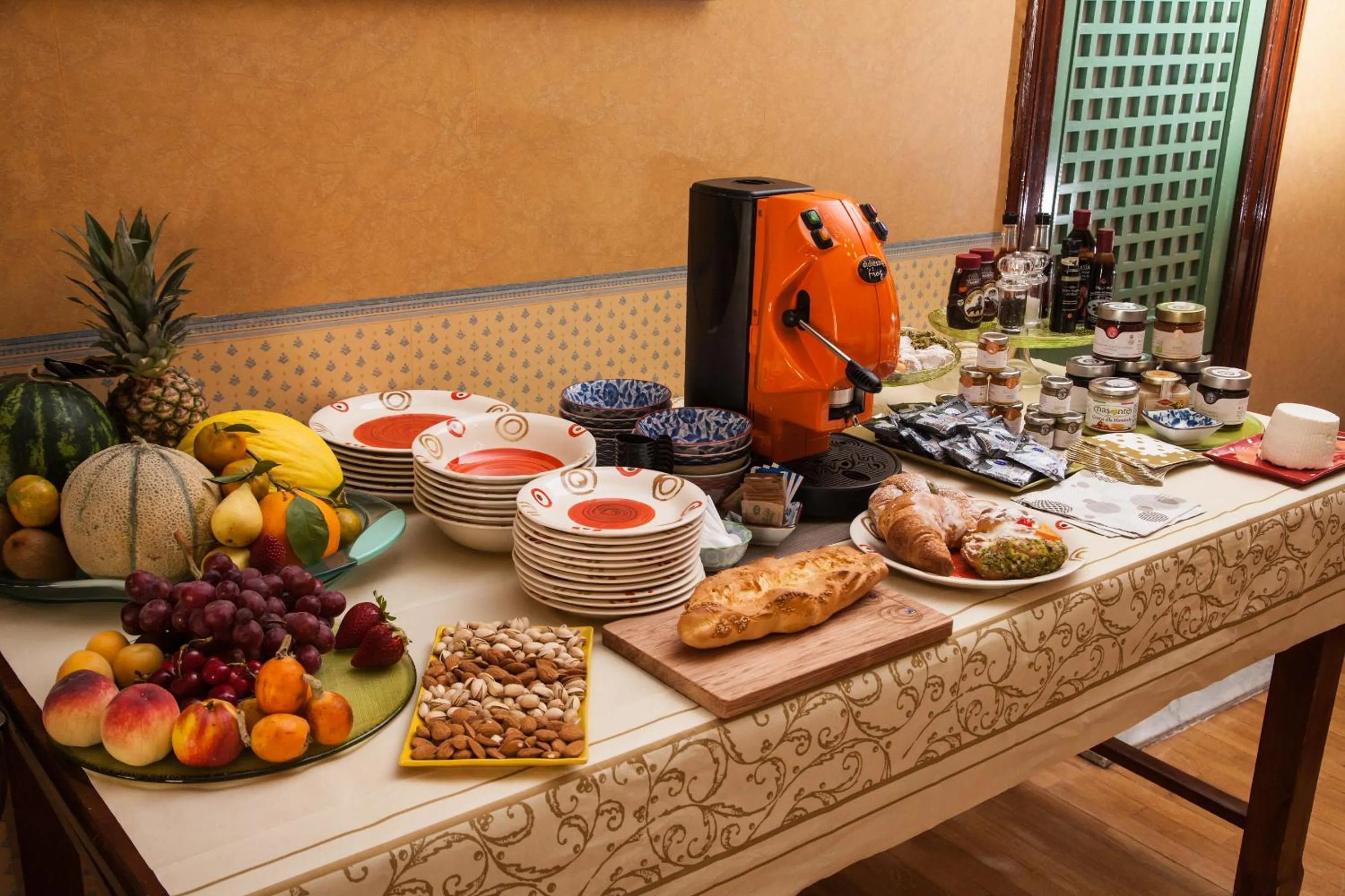 Buffet breakfast in Palazzo Melluso LUXURY SUITE