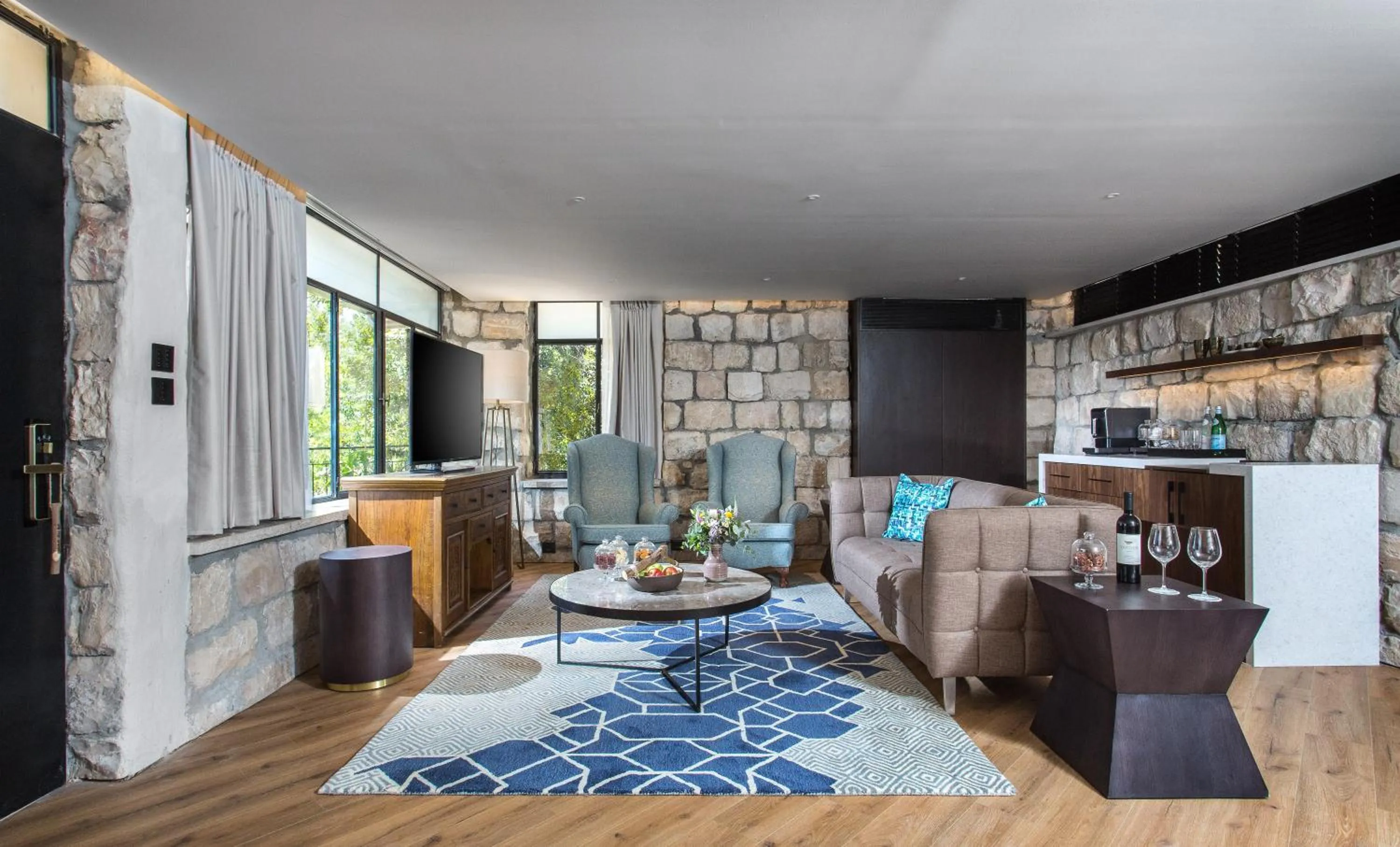 Living room in Mizpe Hayamim by Isrotel Exclusive