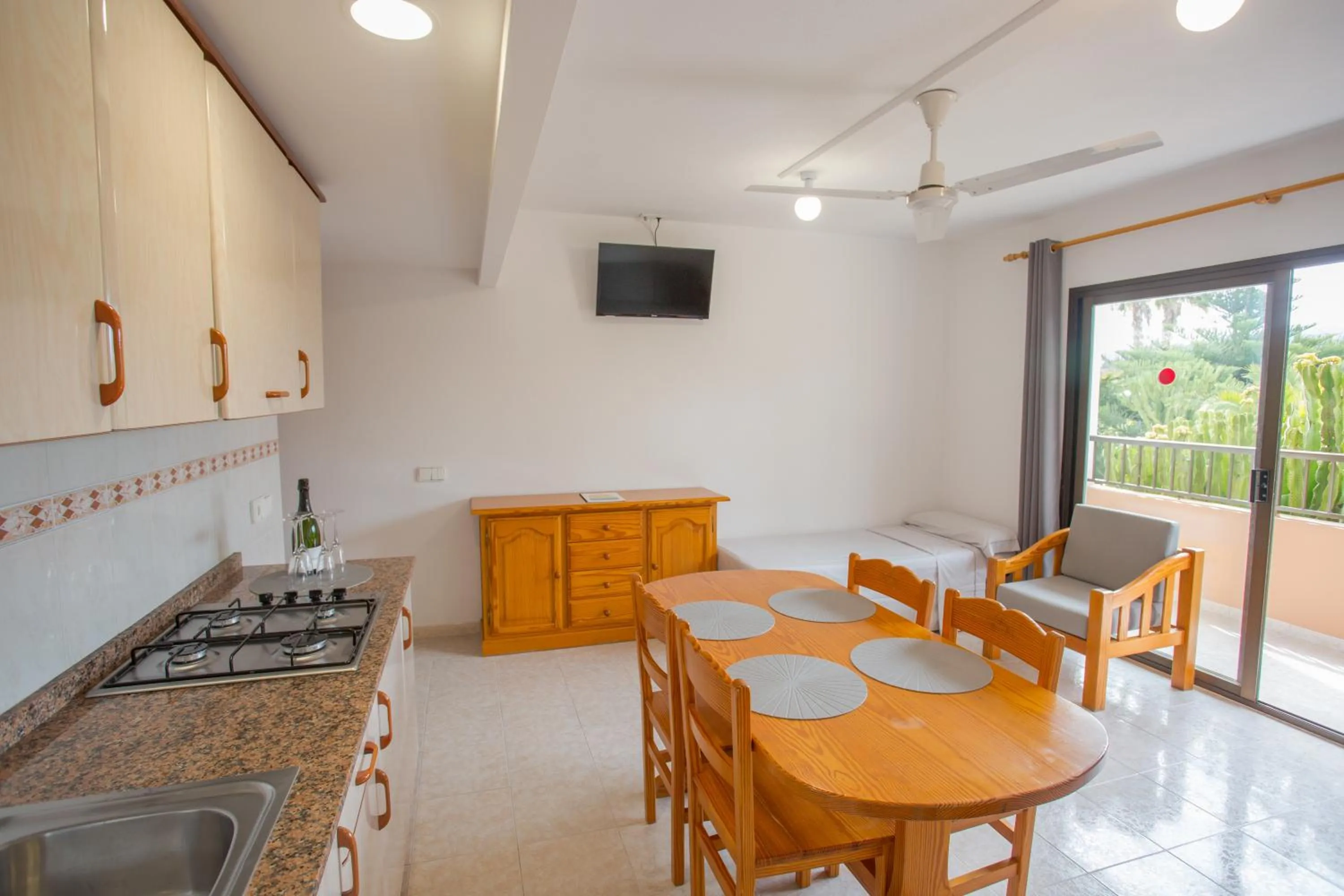 Kitchen or kitchenette in Apartamentos Zodiac