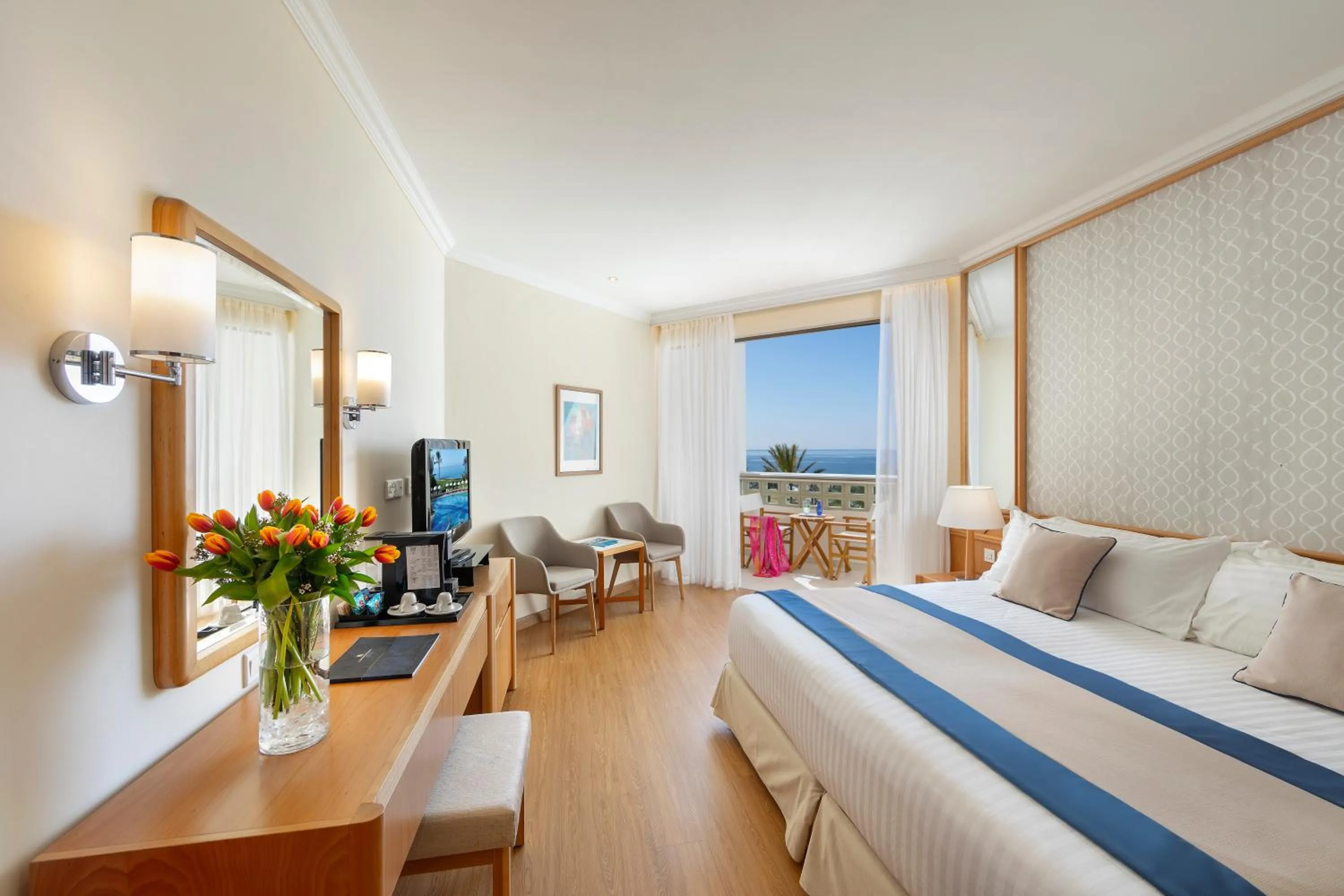 Family Triple Interconnecting Classic Rooms Sea View in Constantinou Bros Athena Beach Hotel