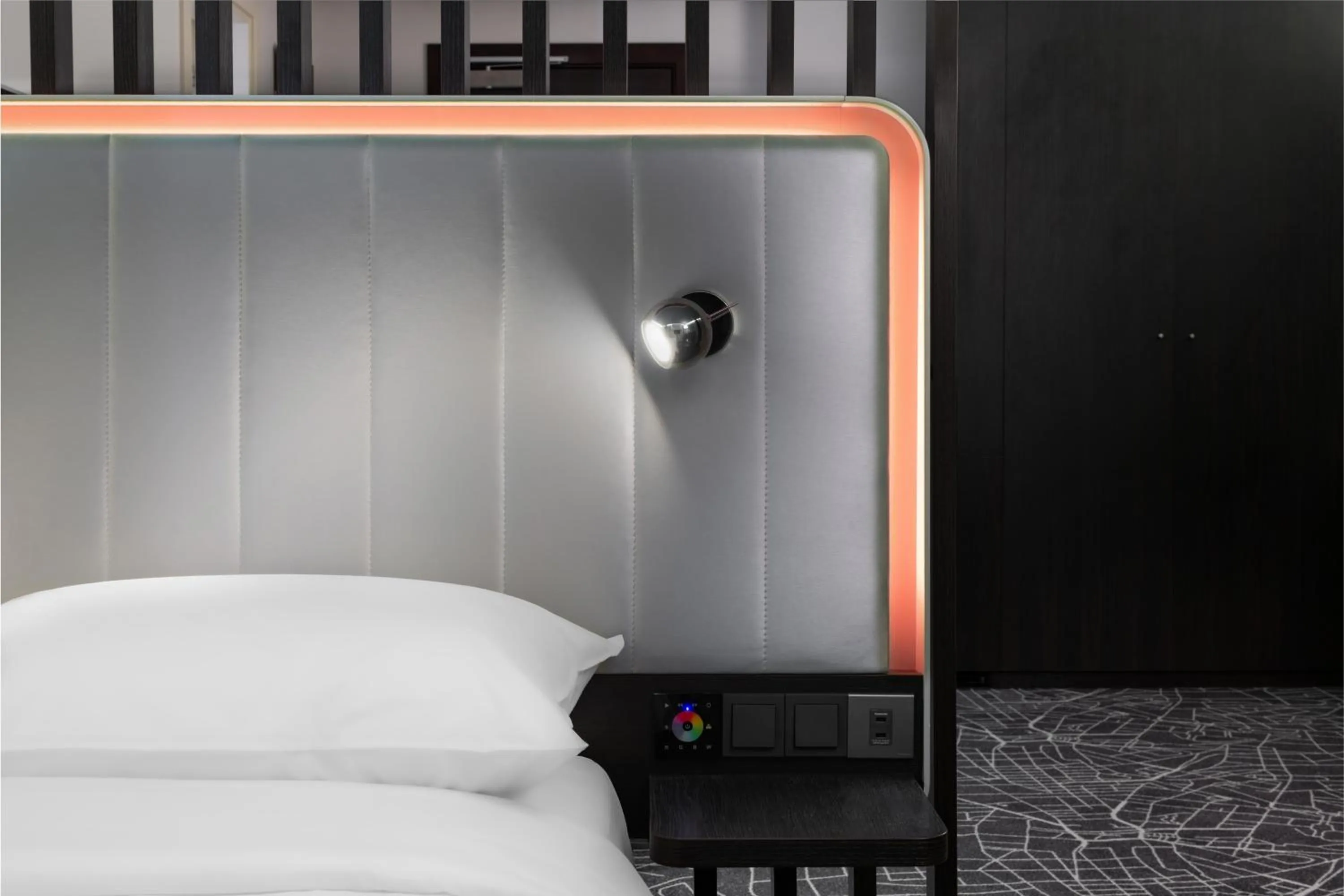 Decorative detail, Bed in Park Inn by Radisson Jeddah Madinah Road