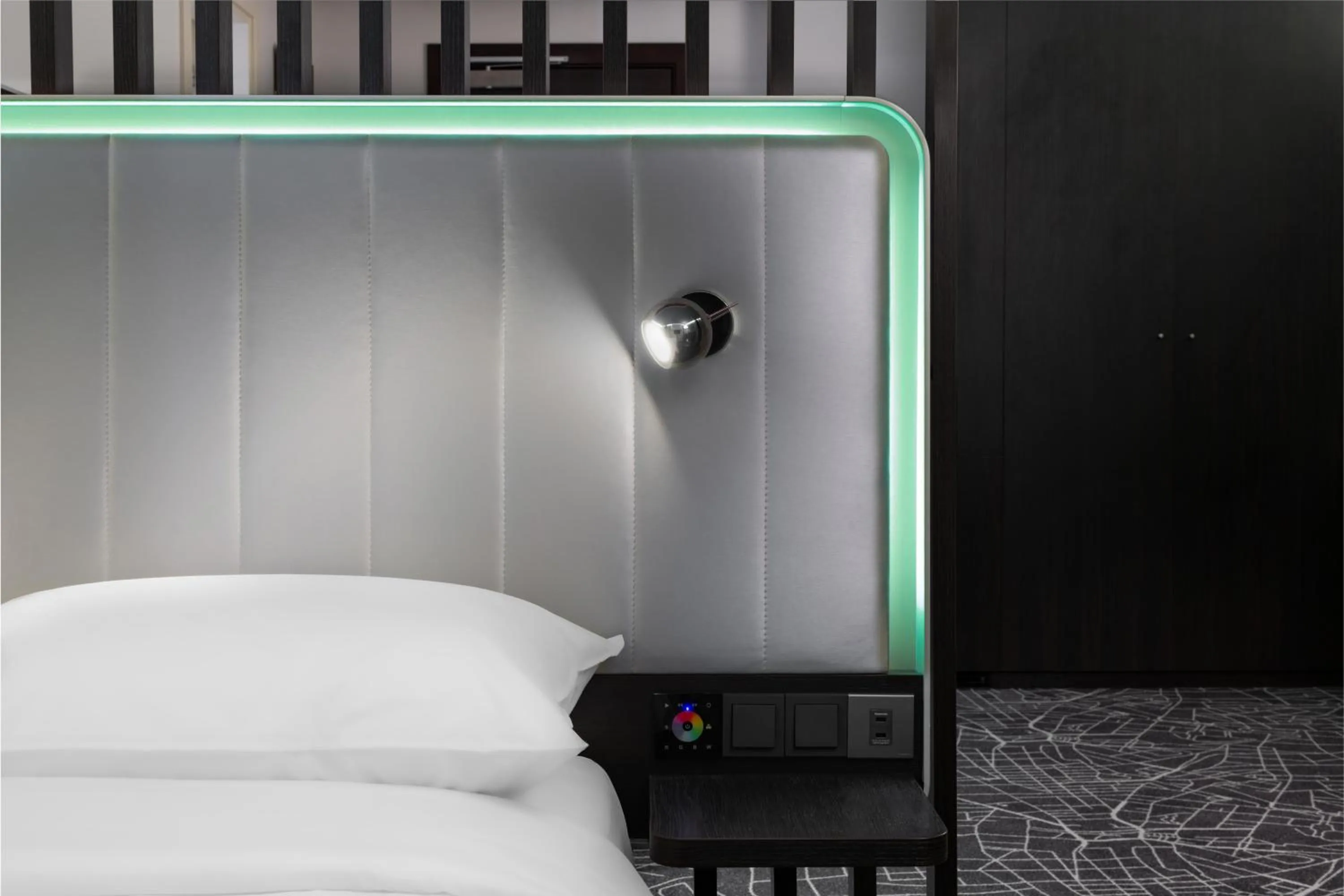 Decorative detail, Bed in Park Inn by Radisson Jeddah Madinah Road