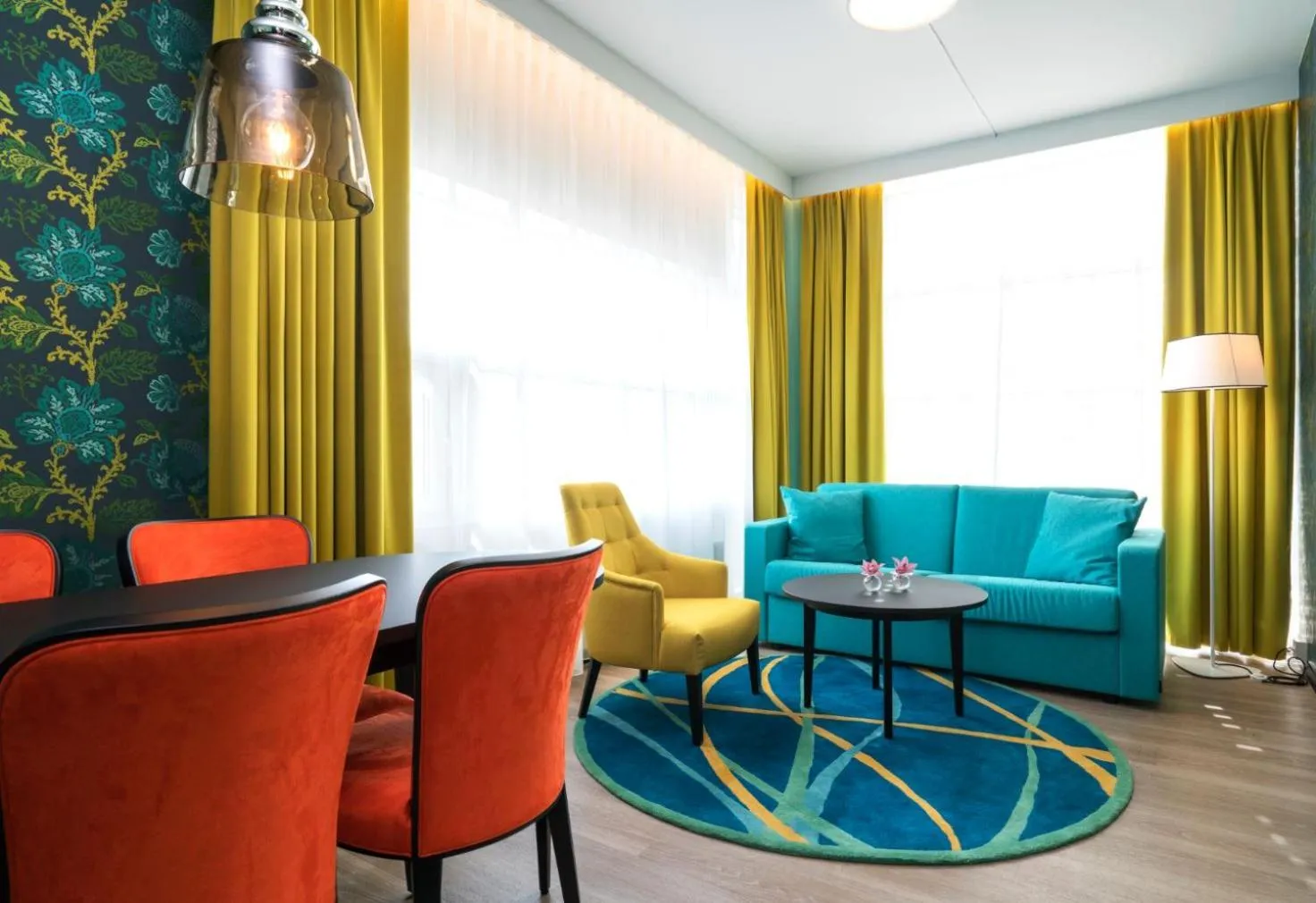 Seating area in Thon Hotel Arena