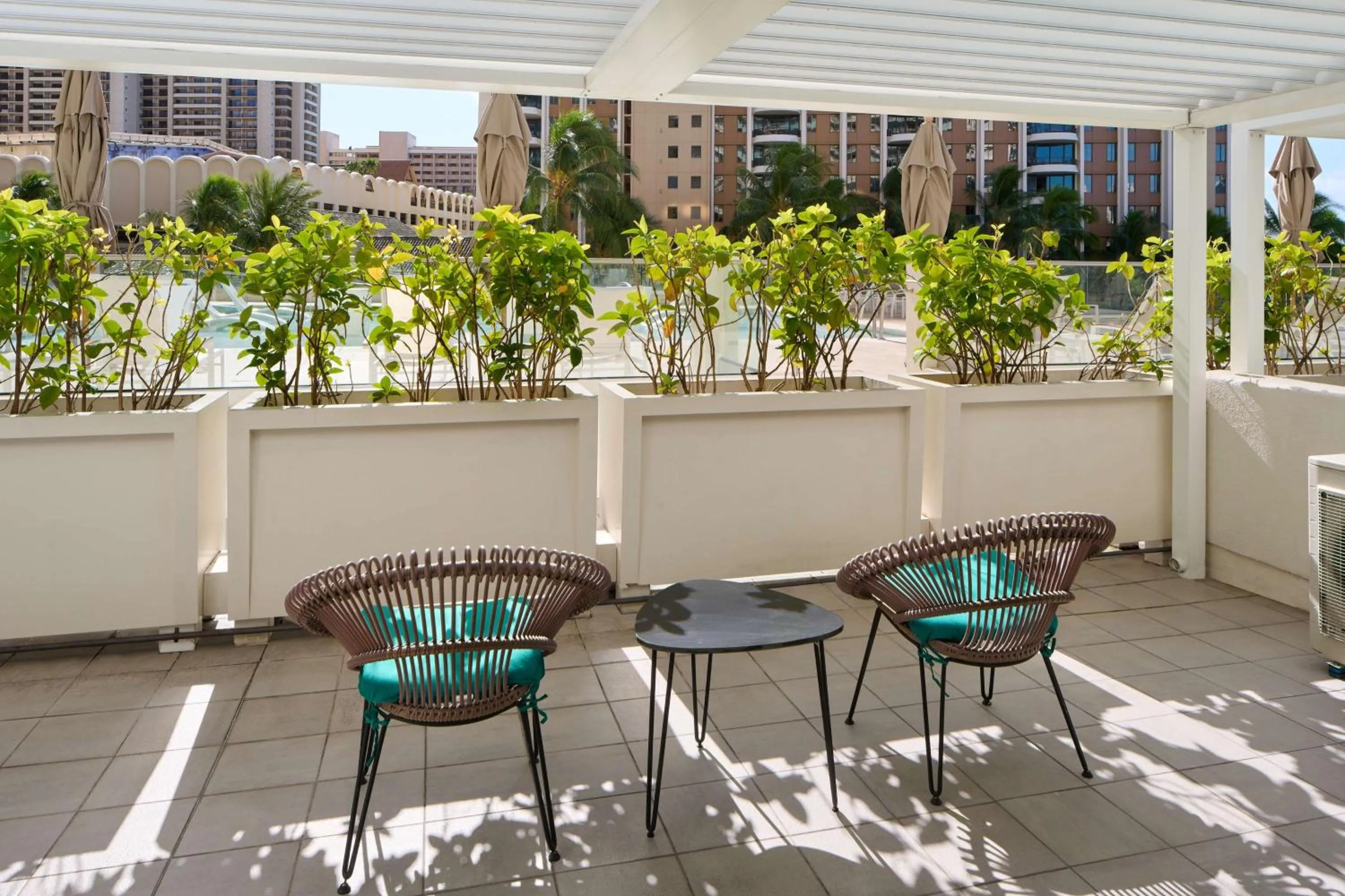 Patio in Ilikai Hotel & Luxury Suites