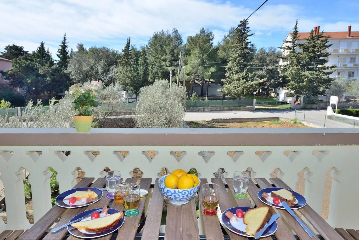 Balcony/Terrace in Apartments Yvonne