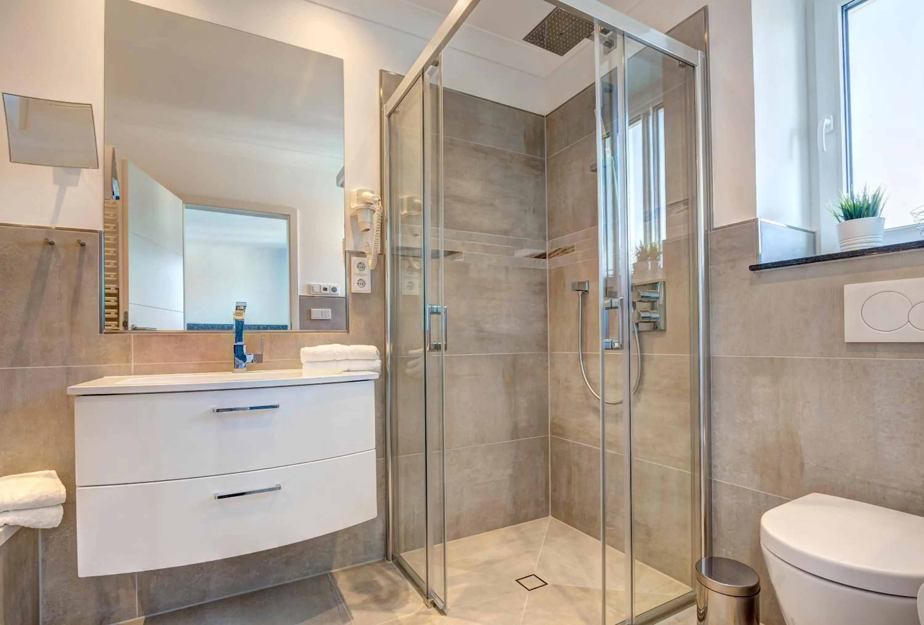 Shower in Aparthotel Villa Lea