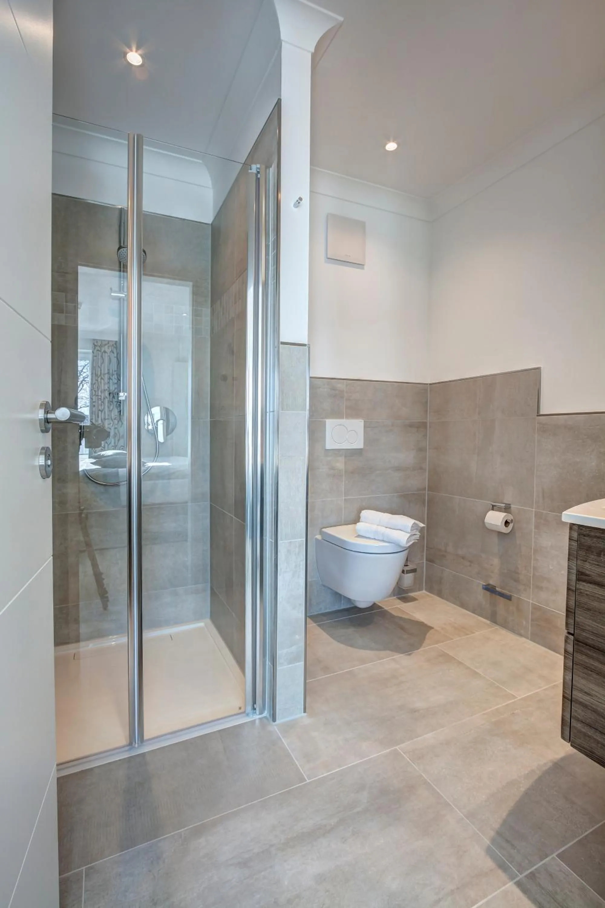 Shower in Aparthotel Villa Lea