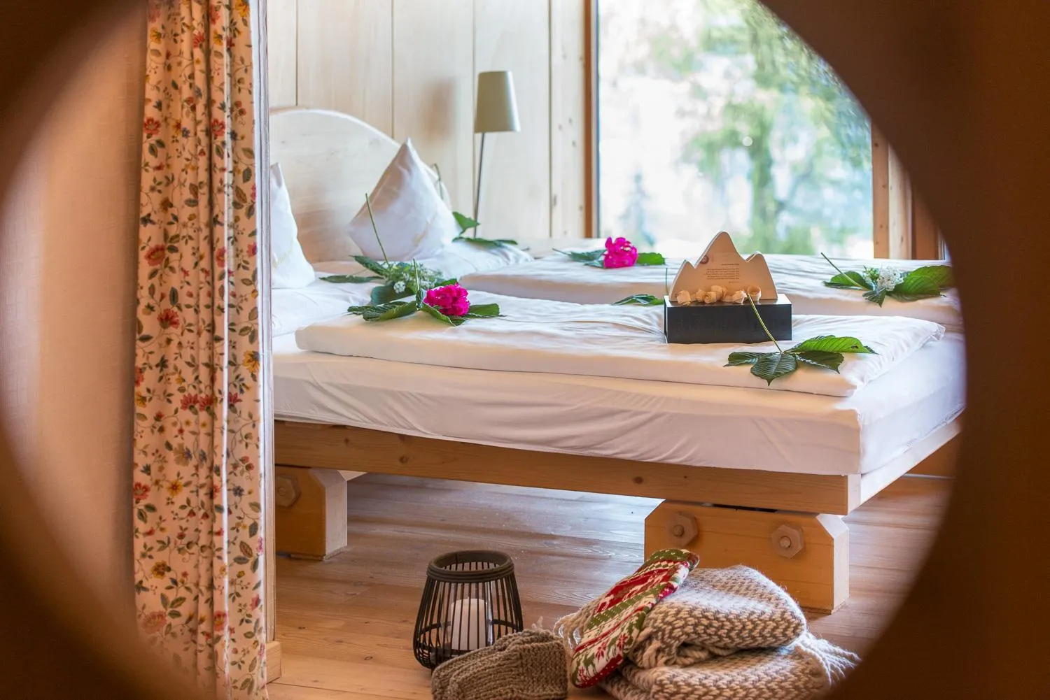 Bed in Biohotel Grafenast