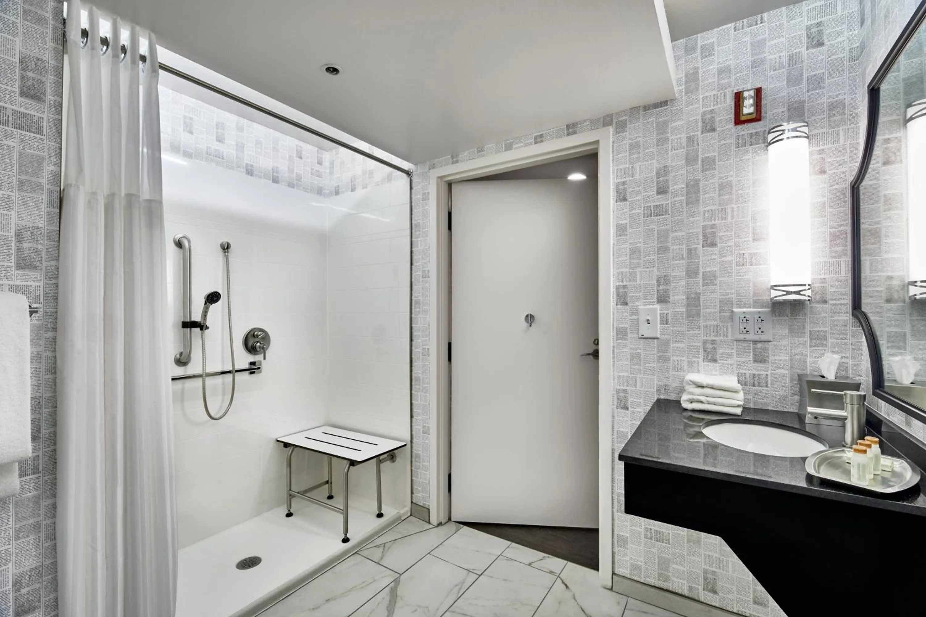 Bathroom in Hotel Indigo Cleveland Downtown by IHG