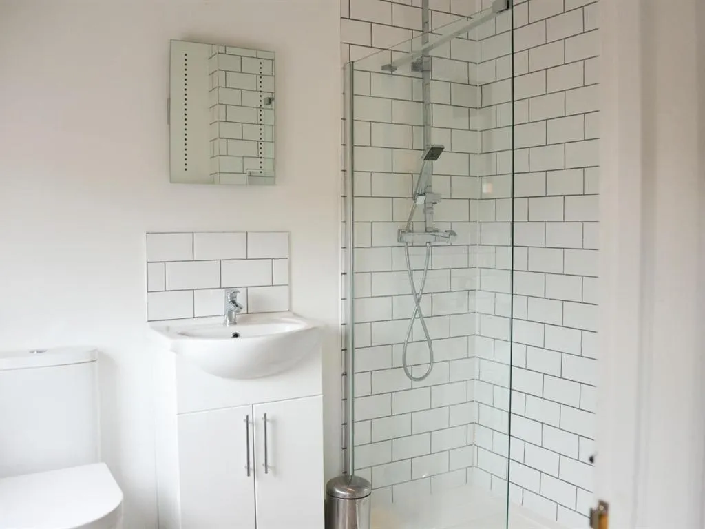 Bathroom in Corner House apartment