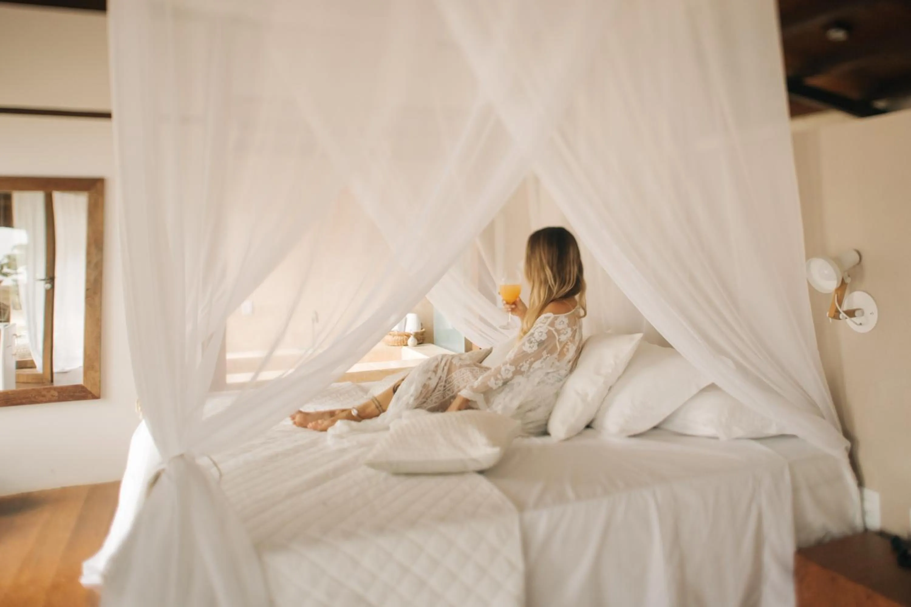 Bed in Vila Dos Orixás Boutique Hotel