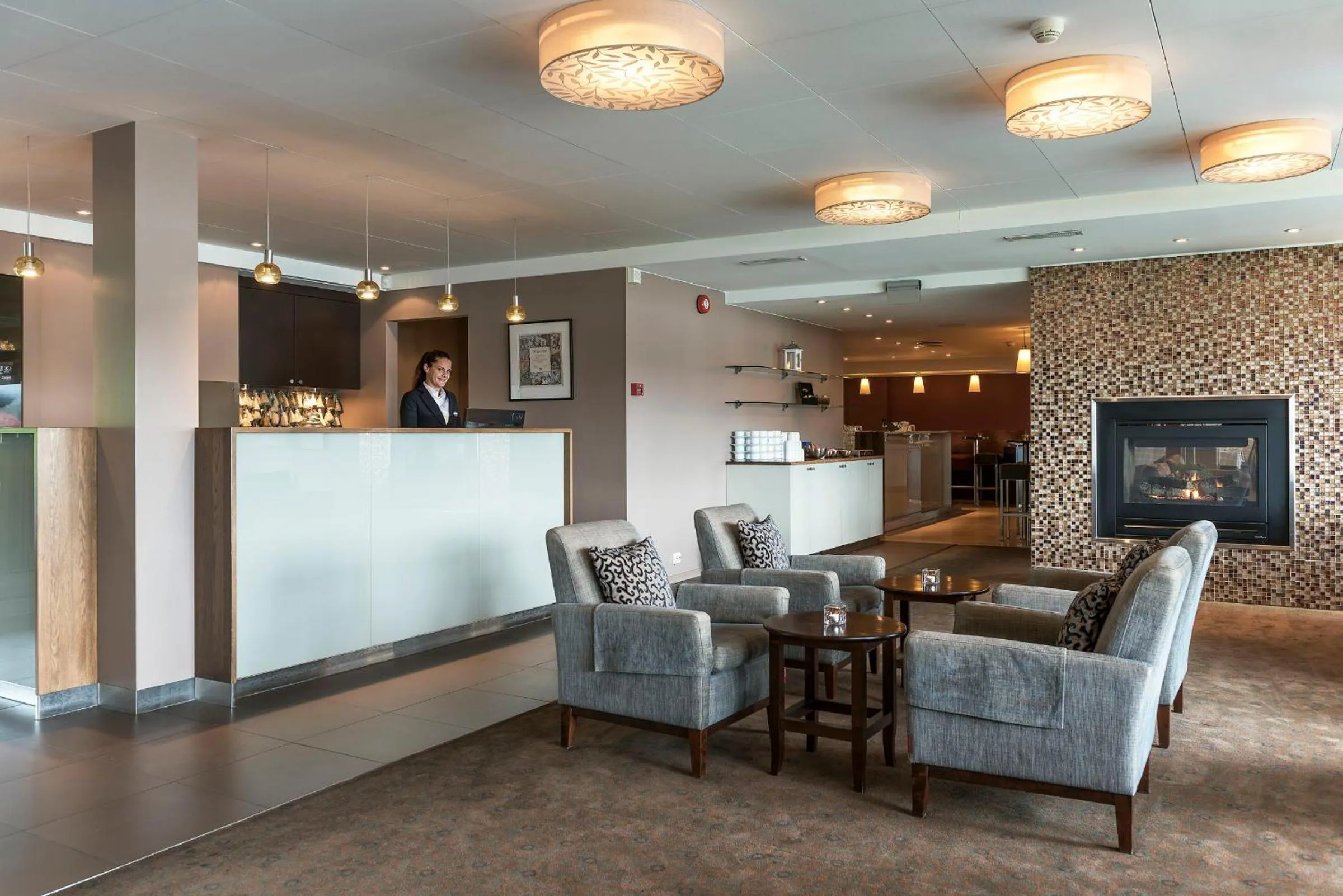 Living room in Tyrifjord Hotell