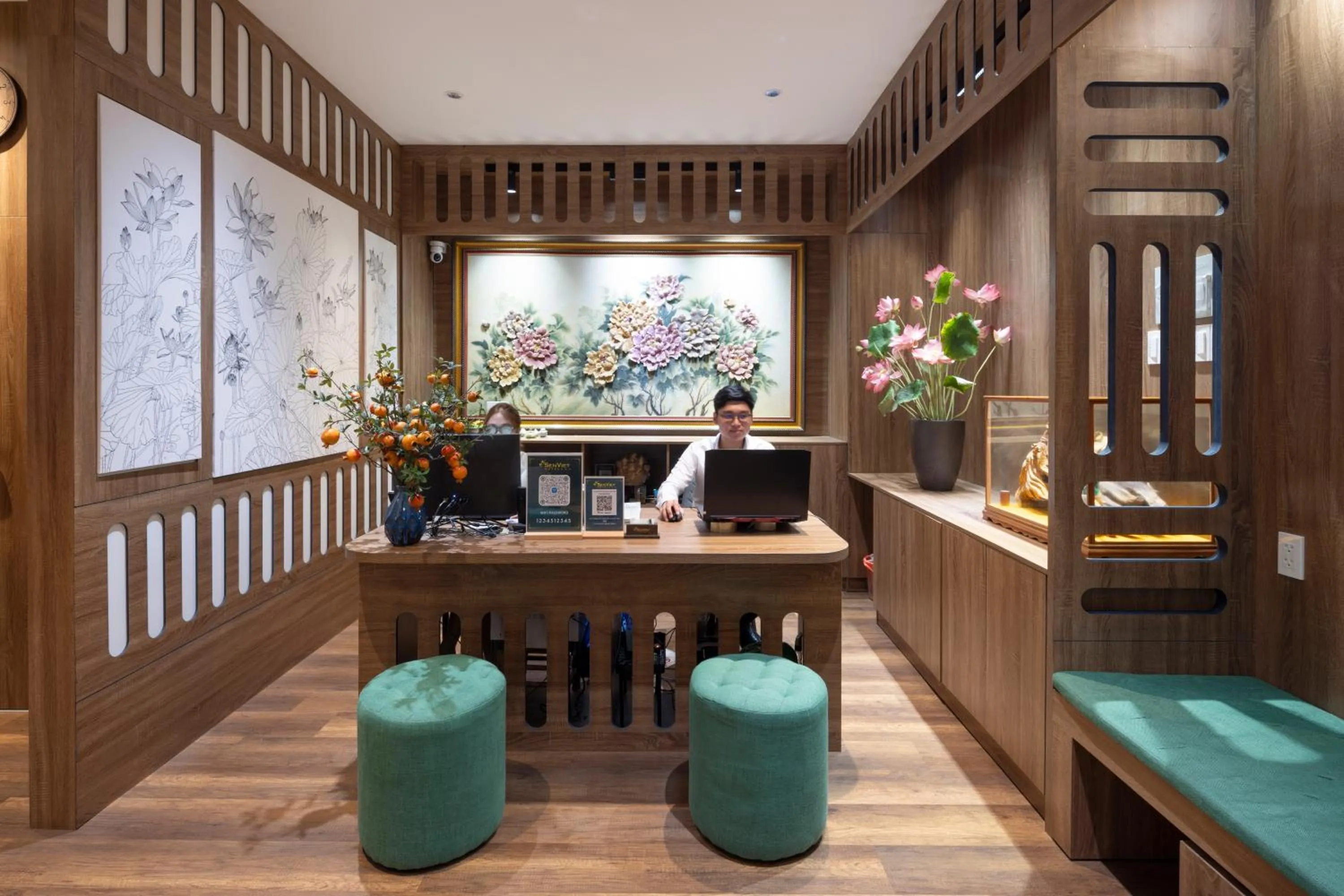 Lobby or reception in Sen Viet Hotel
