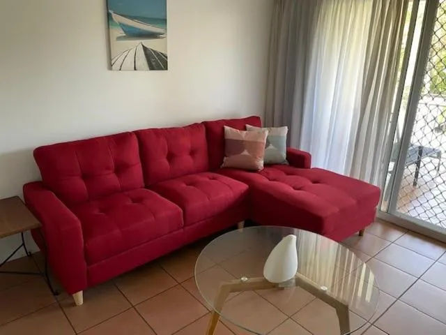 Living room in The York Beachfront Holiday Apartments