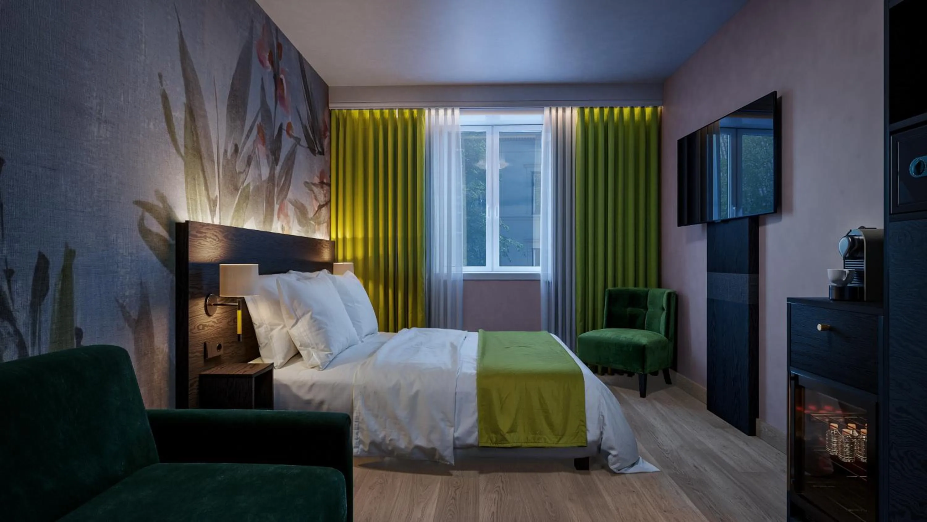 Bed in Thon Hotel Panorama