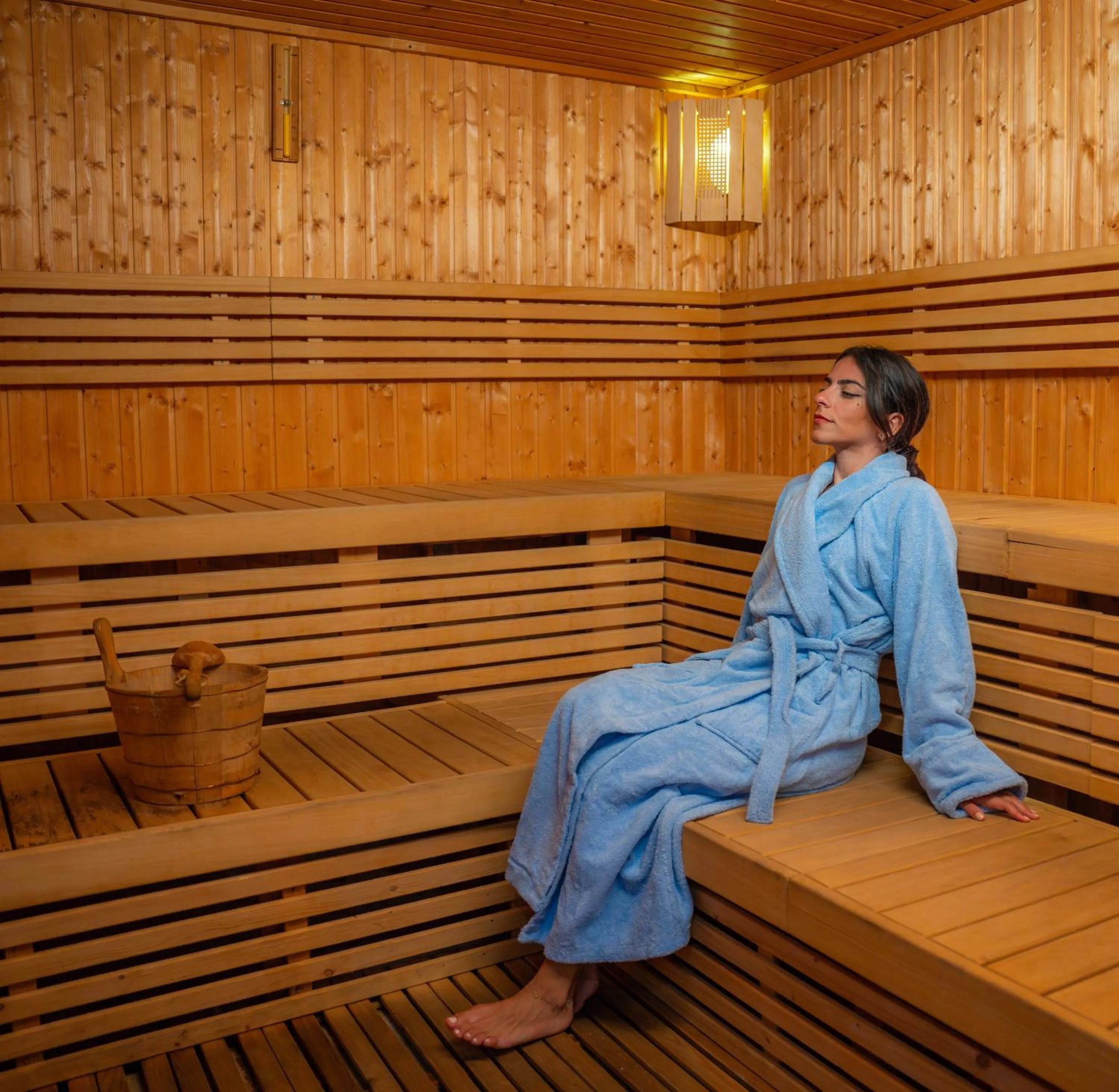 Steam room in Marina Hotel