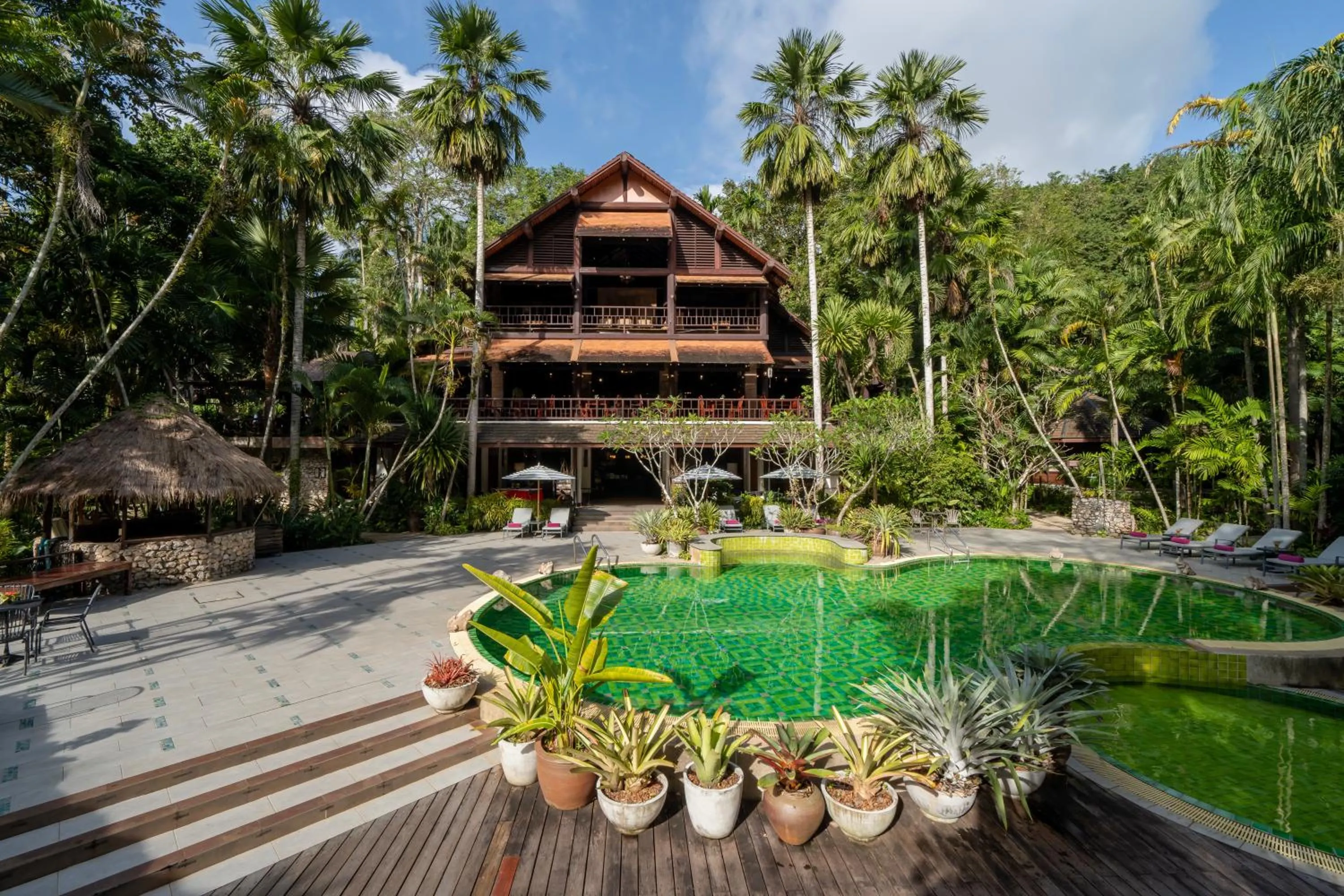Pool view in River Kwai Resotel