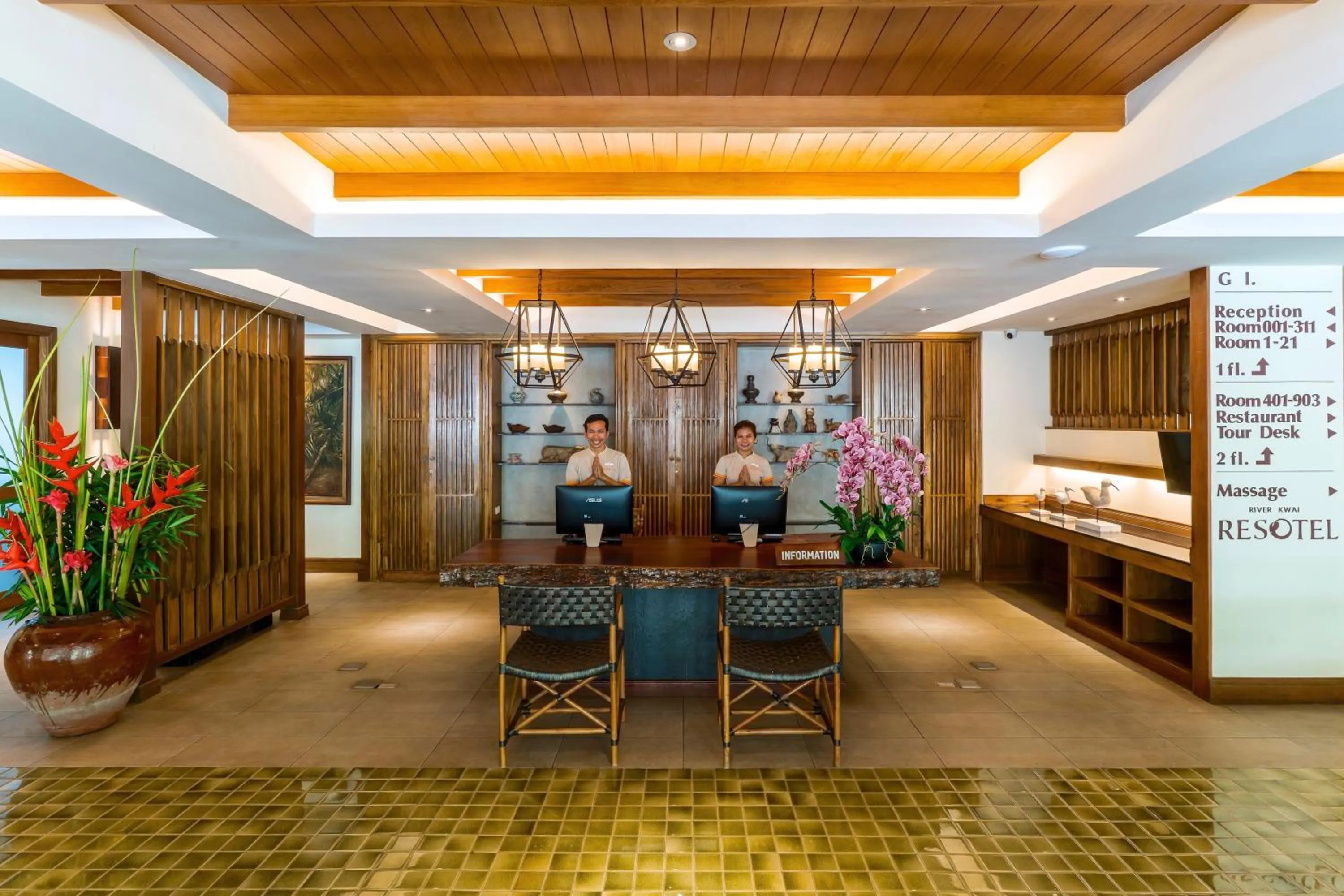 Lobby or reception in River Kwai Resotel