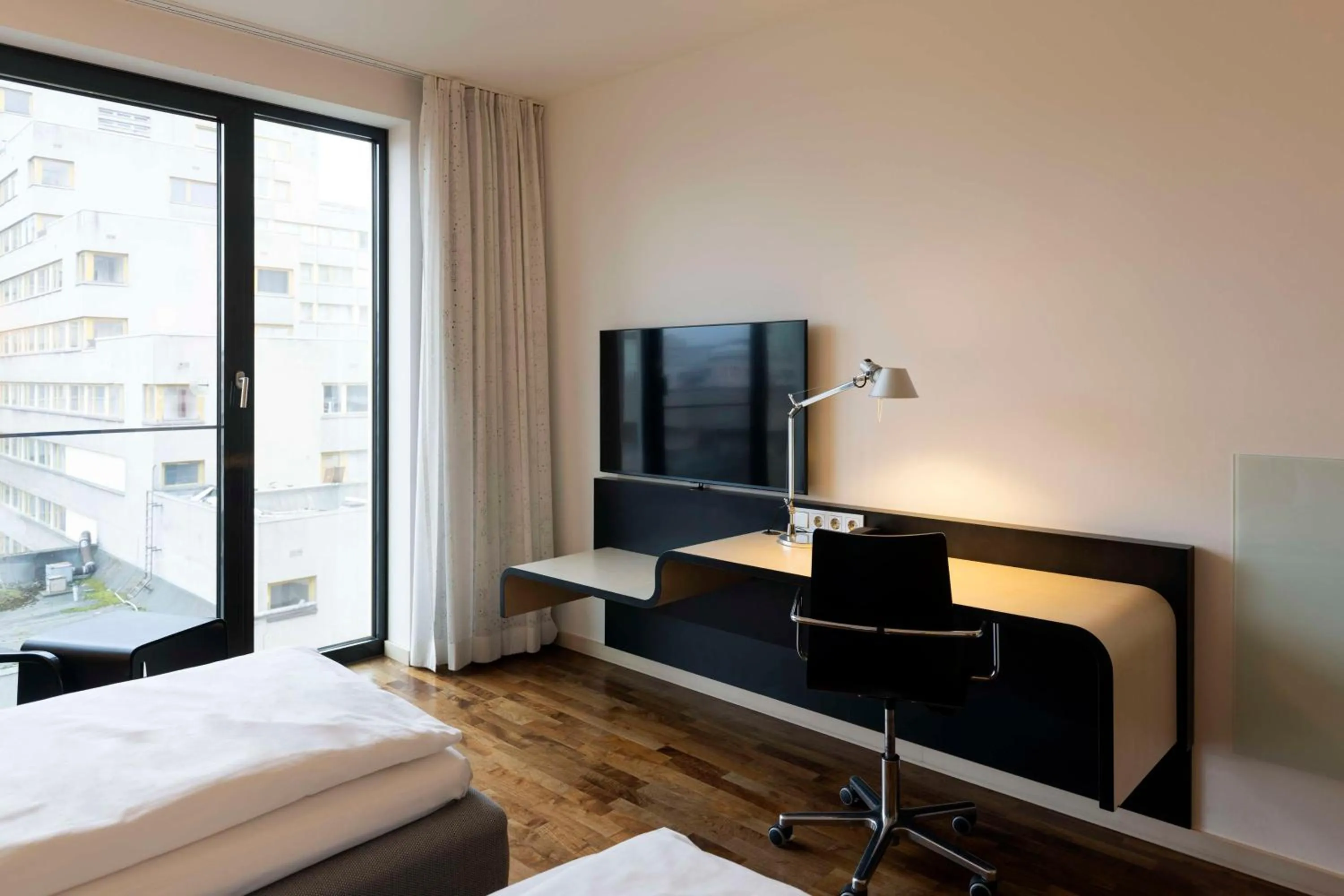 Bedroom, Bed in Scandic Berlin Potsdamer Platz