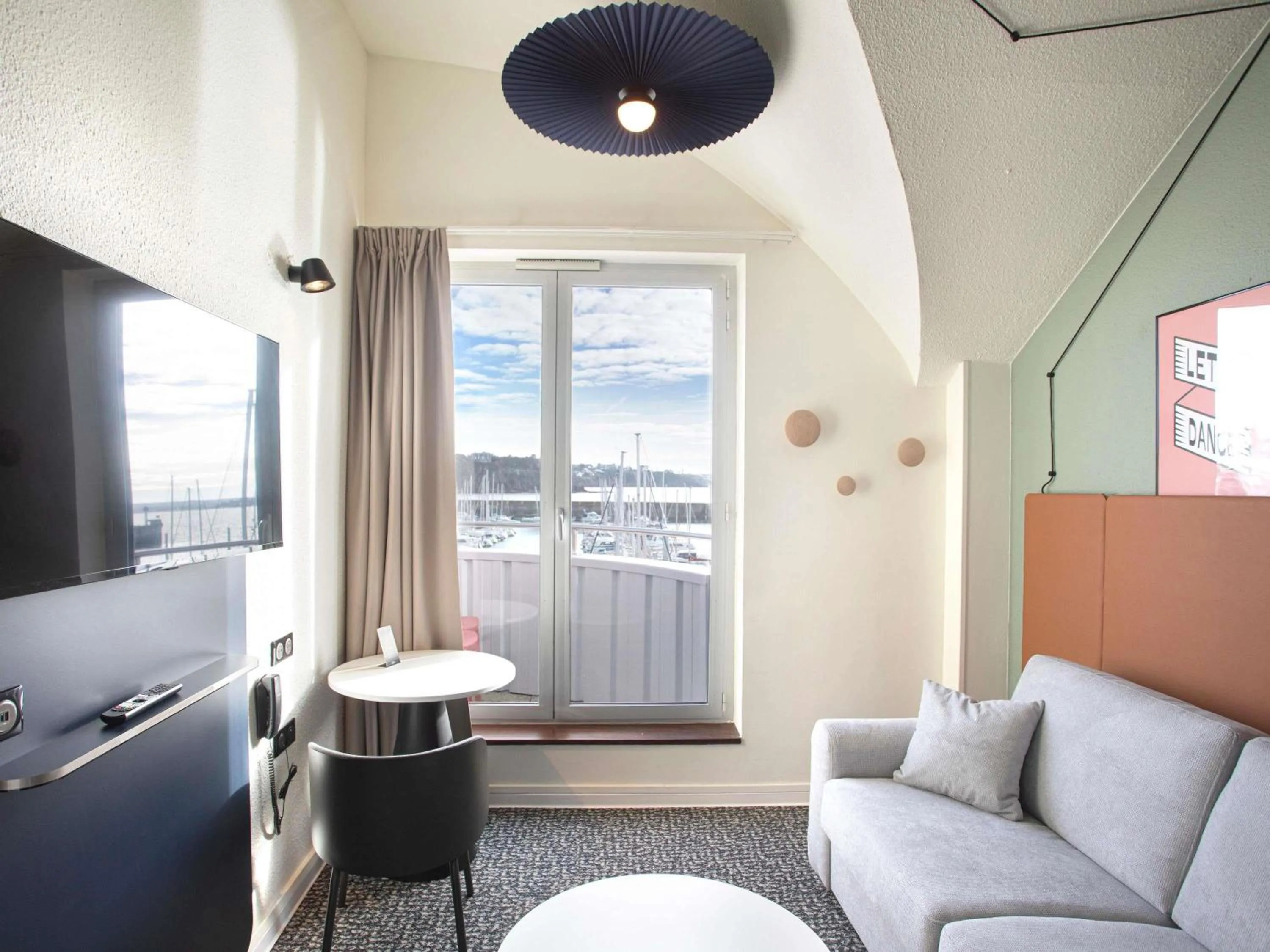 Bedroom in ibis Granville Port De Plaisance