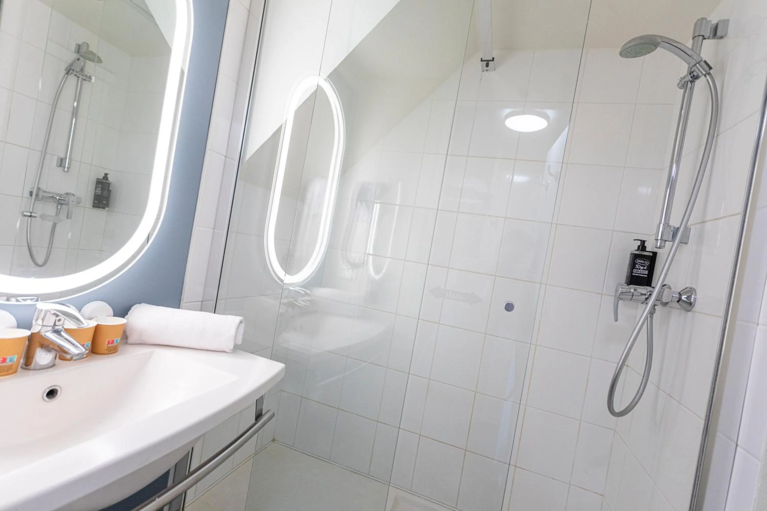 Bathroom in ibis Granville Port De Plaisance