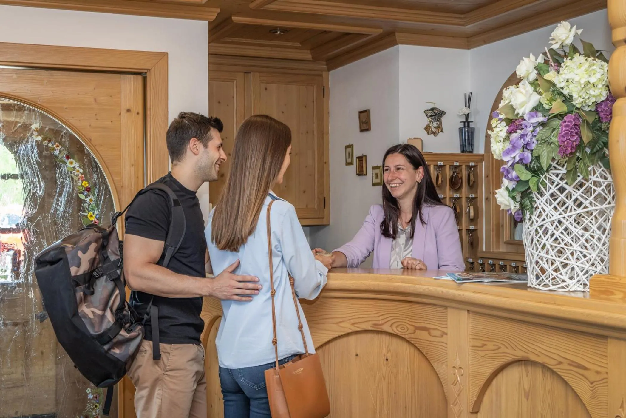 Lobby or reception in Hotel Tirol- Natural Idyll