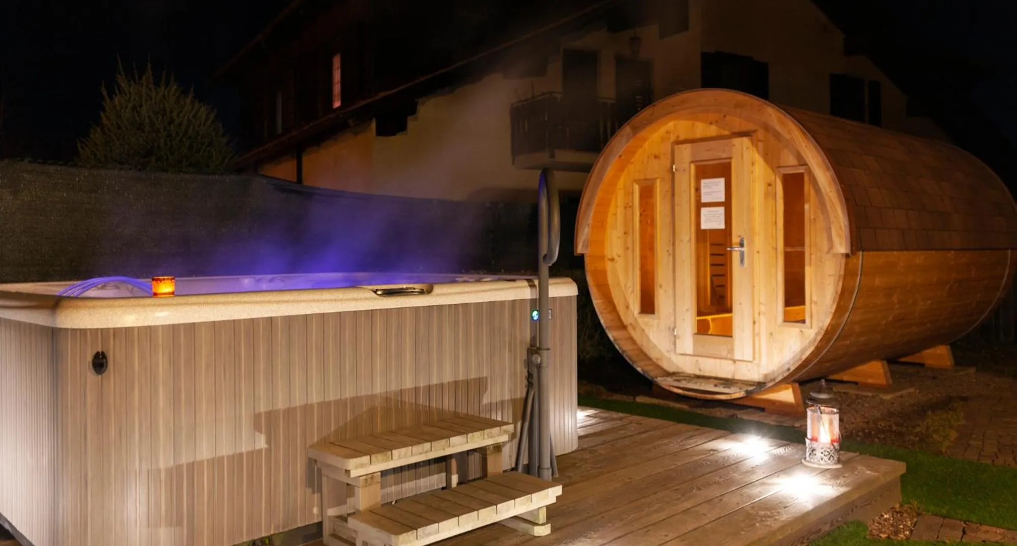 Hot Tub in Hotel Tirol- Natural Idyll
