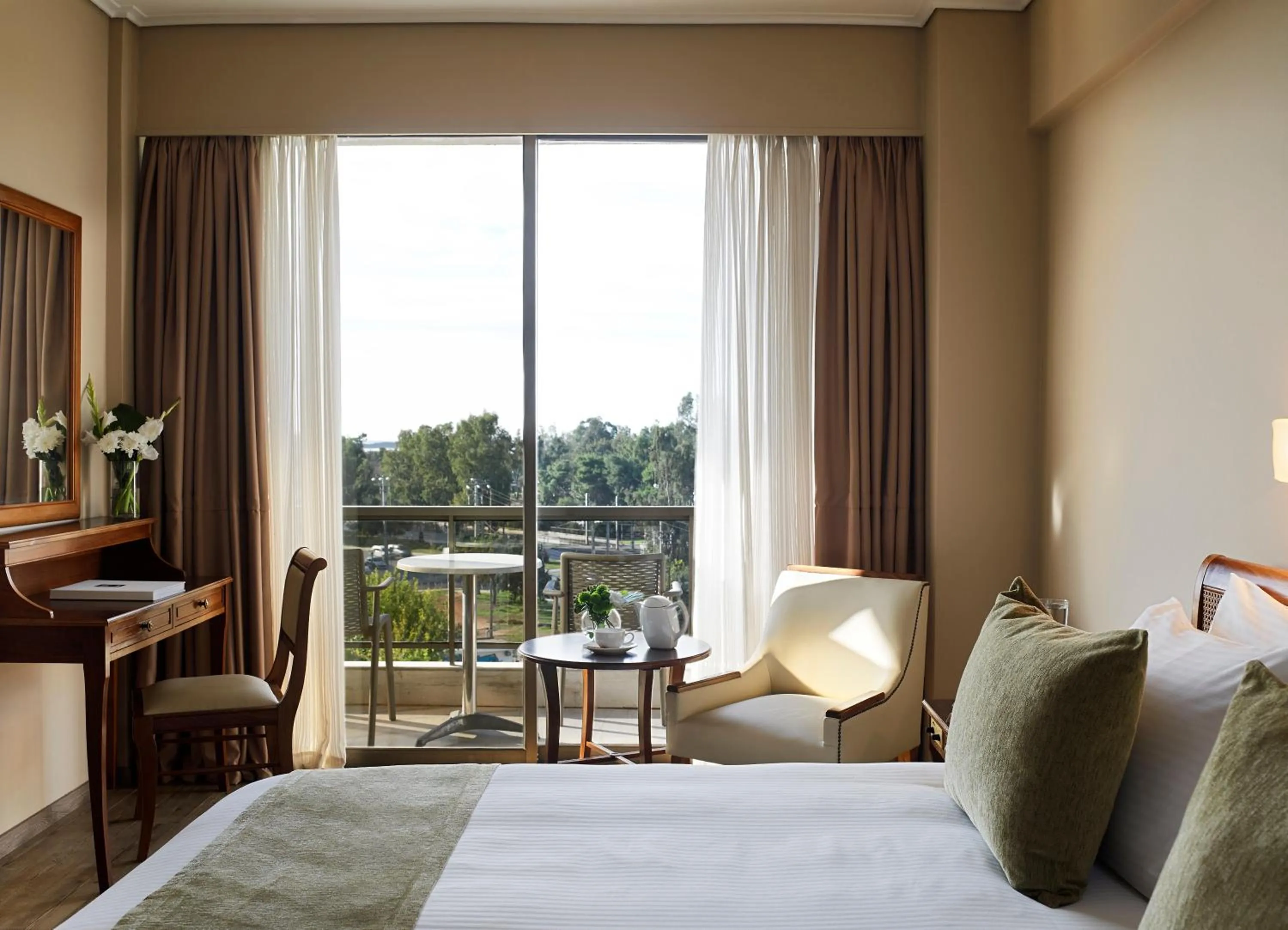 Bed in Golden Sun Hotel