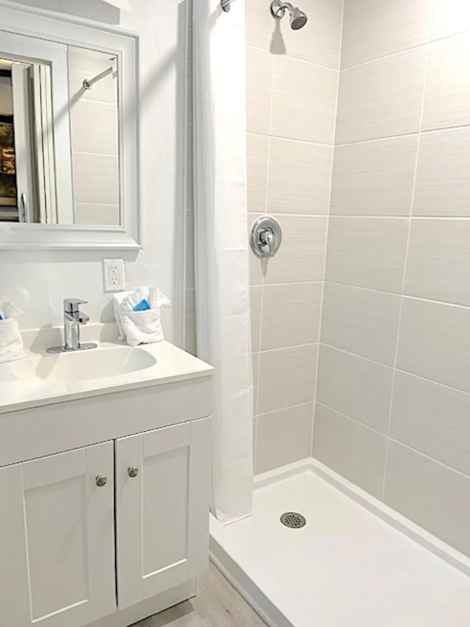 Bathroom in Organic Beach Retreat