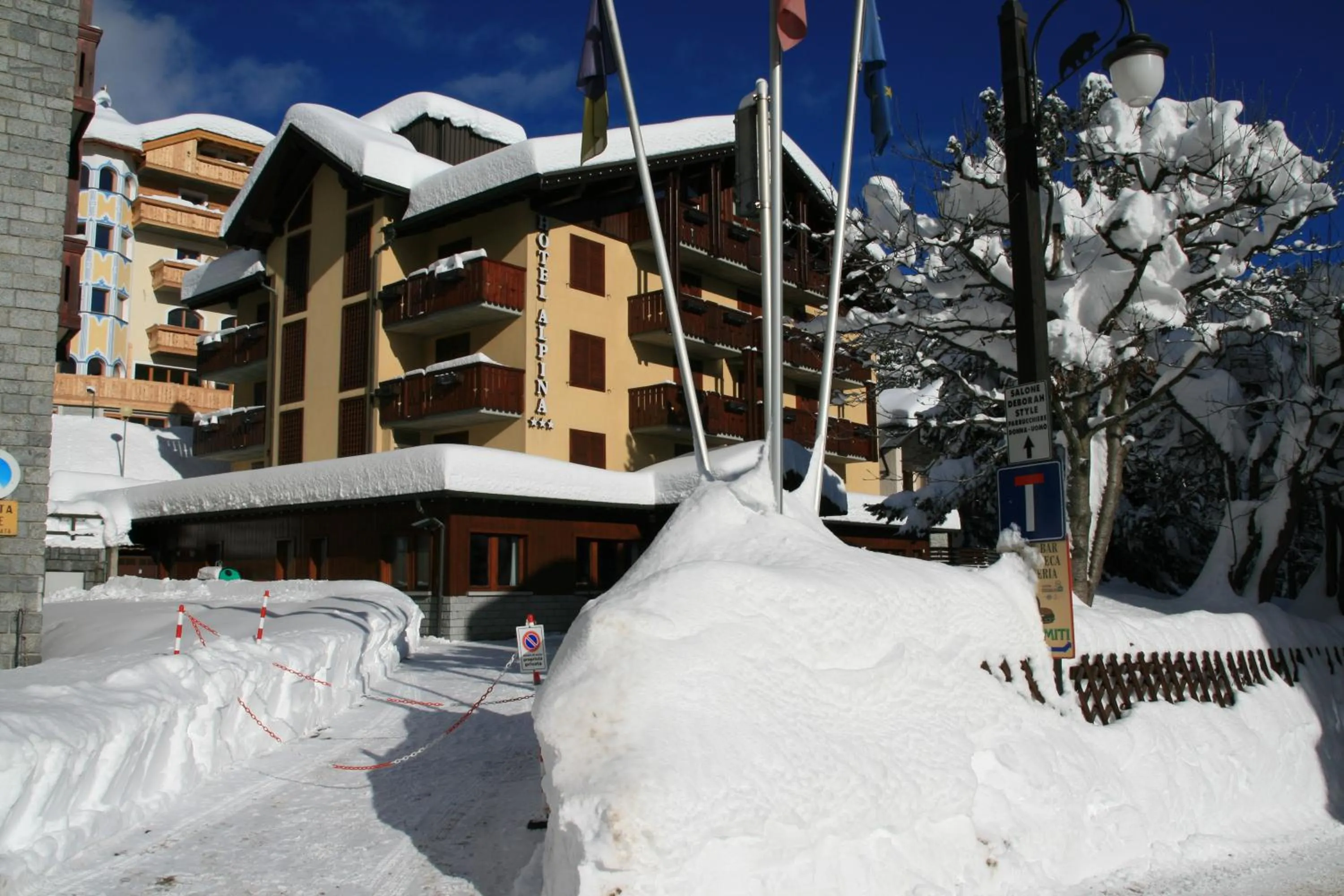 Facade/entrance in Hotel Alpina
