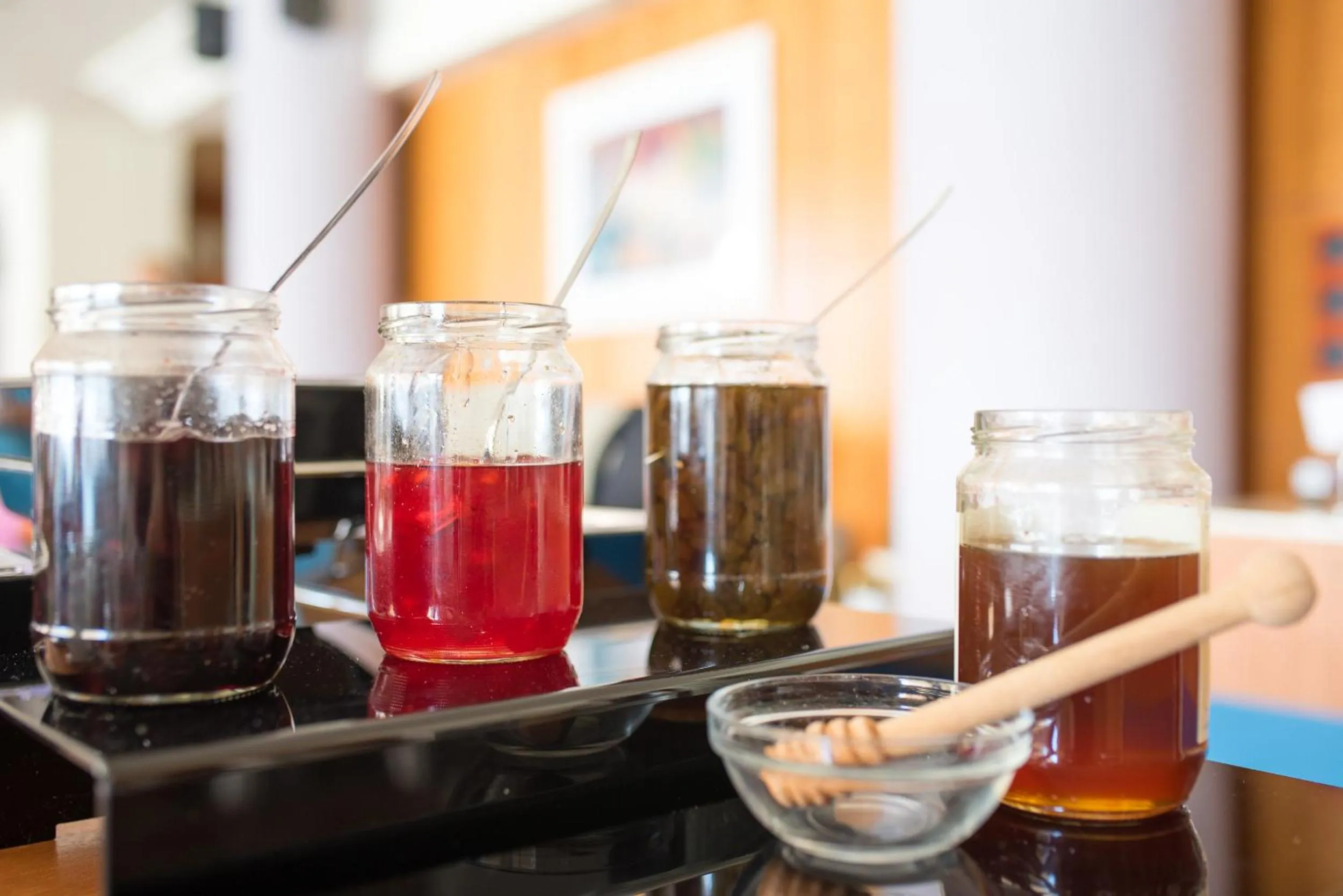 Buffet breakfast in Lesvion Hotel