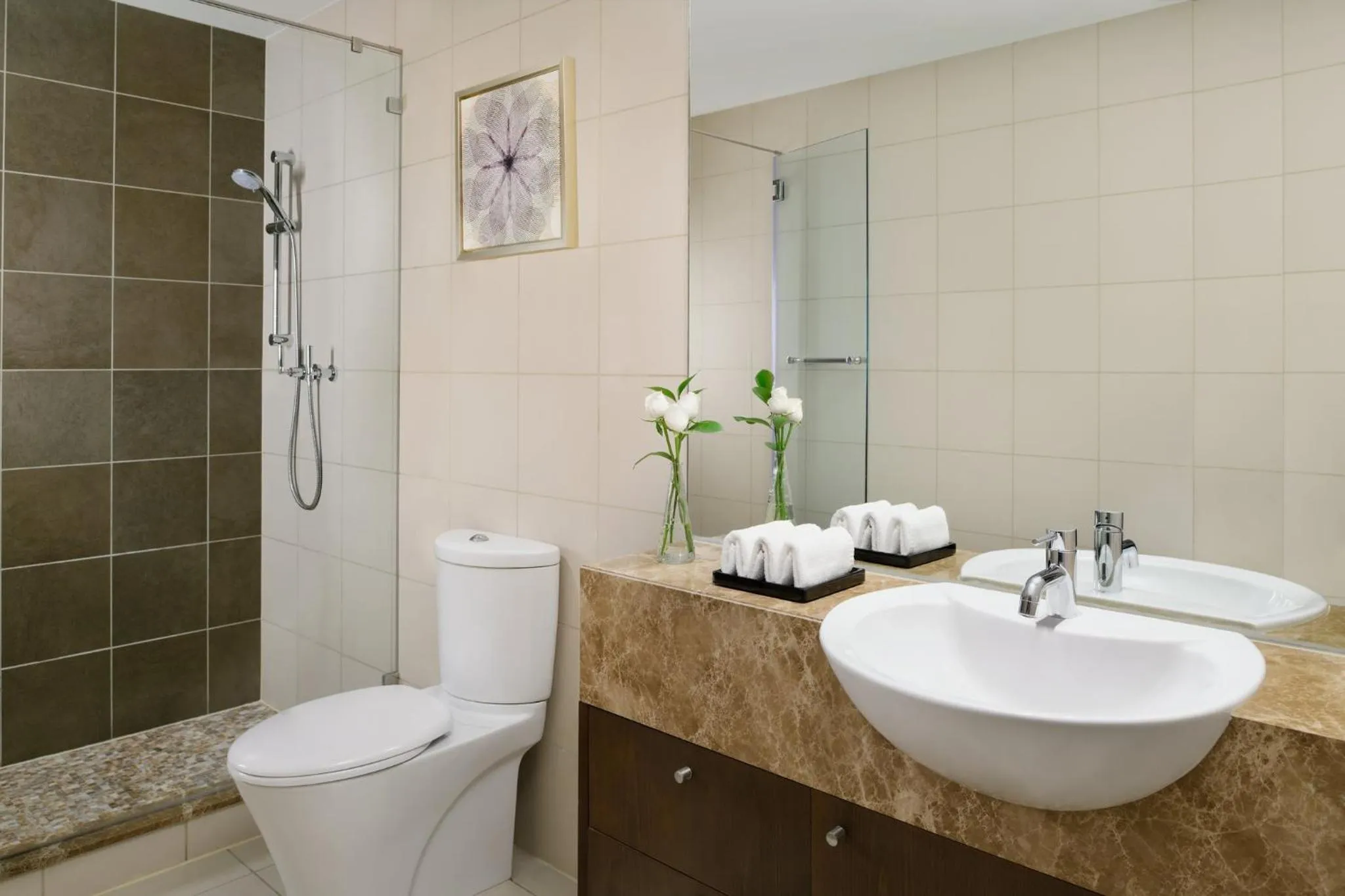 Bathroom in InterContinental Residence Suites Dubai Festival City by IHG