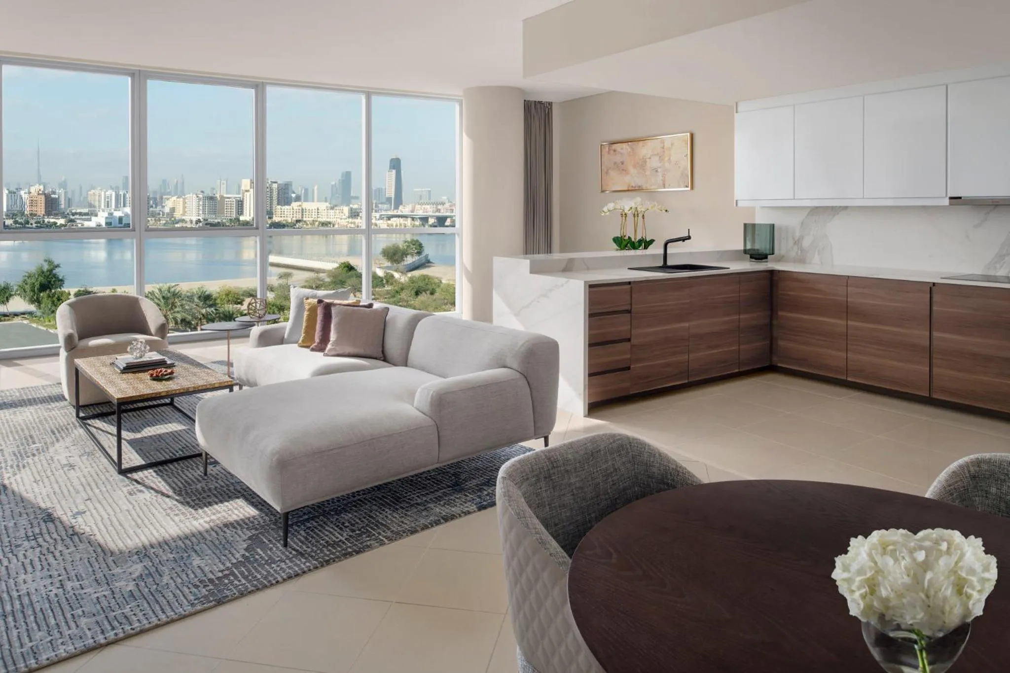 Photo of the whole room in InterContinental Residence Suites Dubai Festival City by IHG