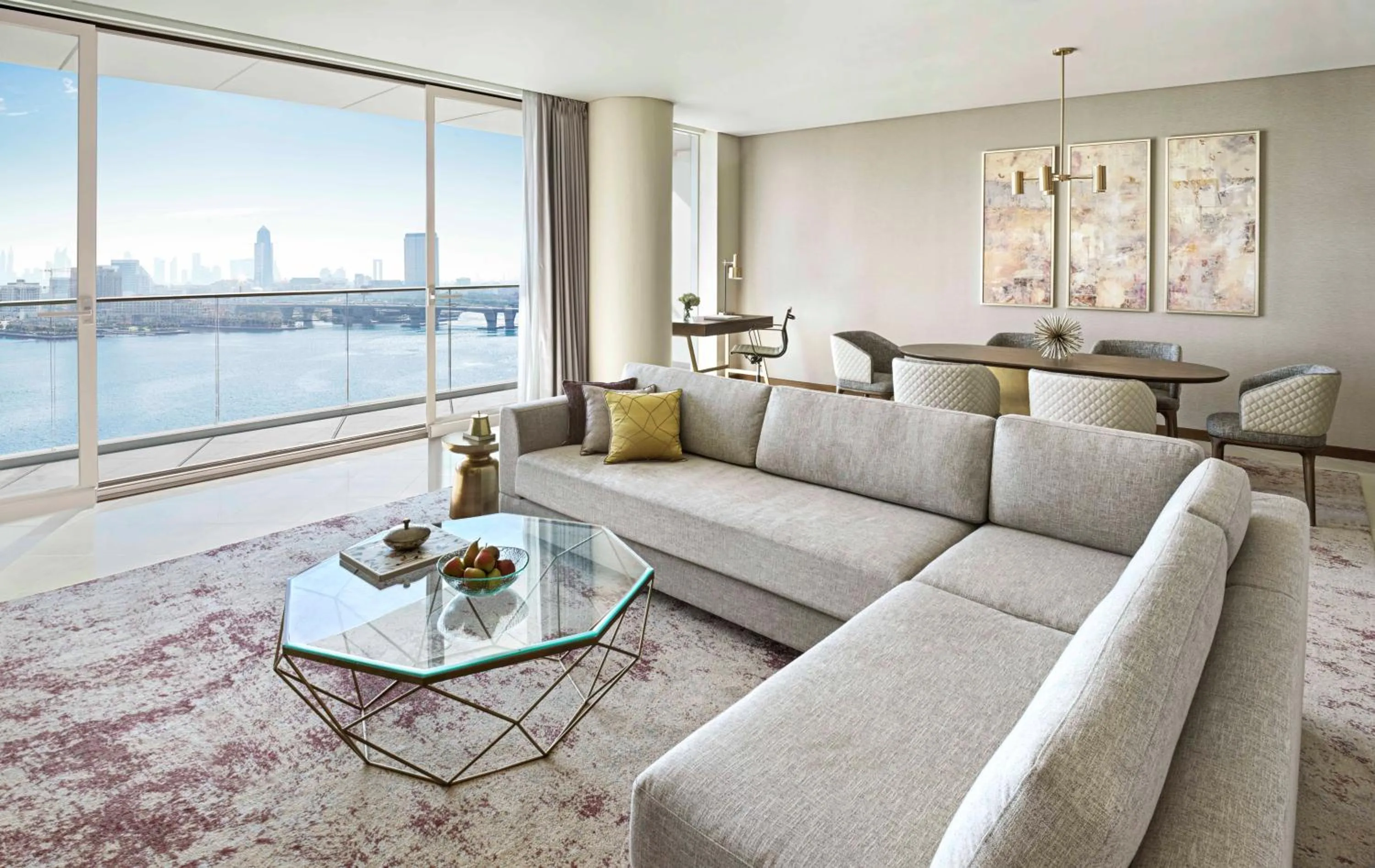 Living room in InterContinental Residence Suites Dubai Festival City by IHG