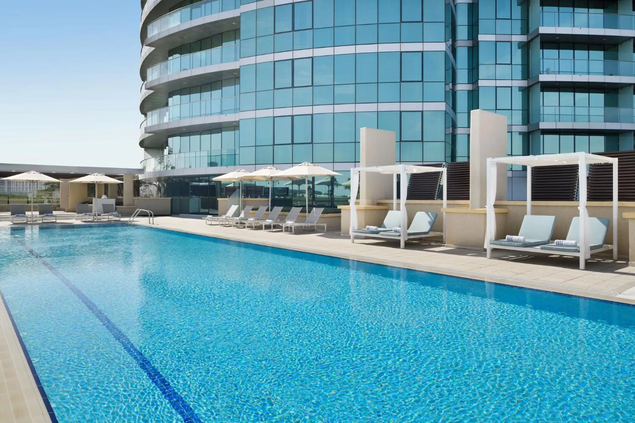 Swimming pool in InterContinental Residence Suites Dubai Festival City by IHG