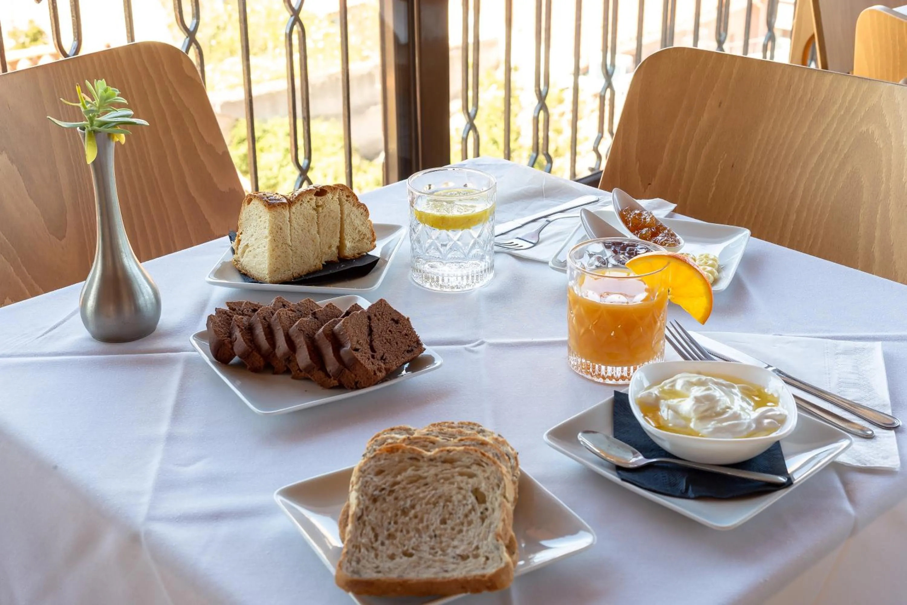 Continental breakfast in Hotel Byron