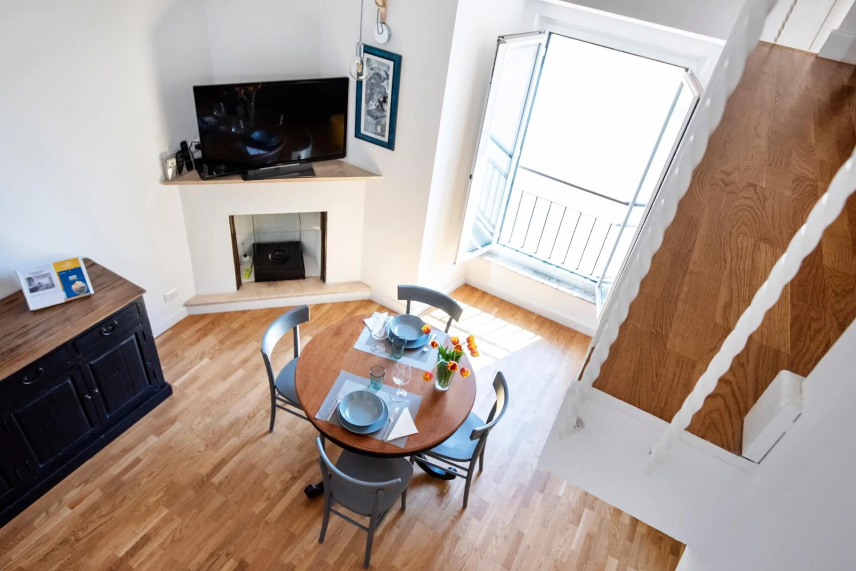 Seating area in Argentina apartment Roof View