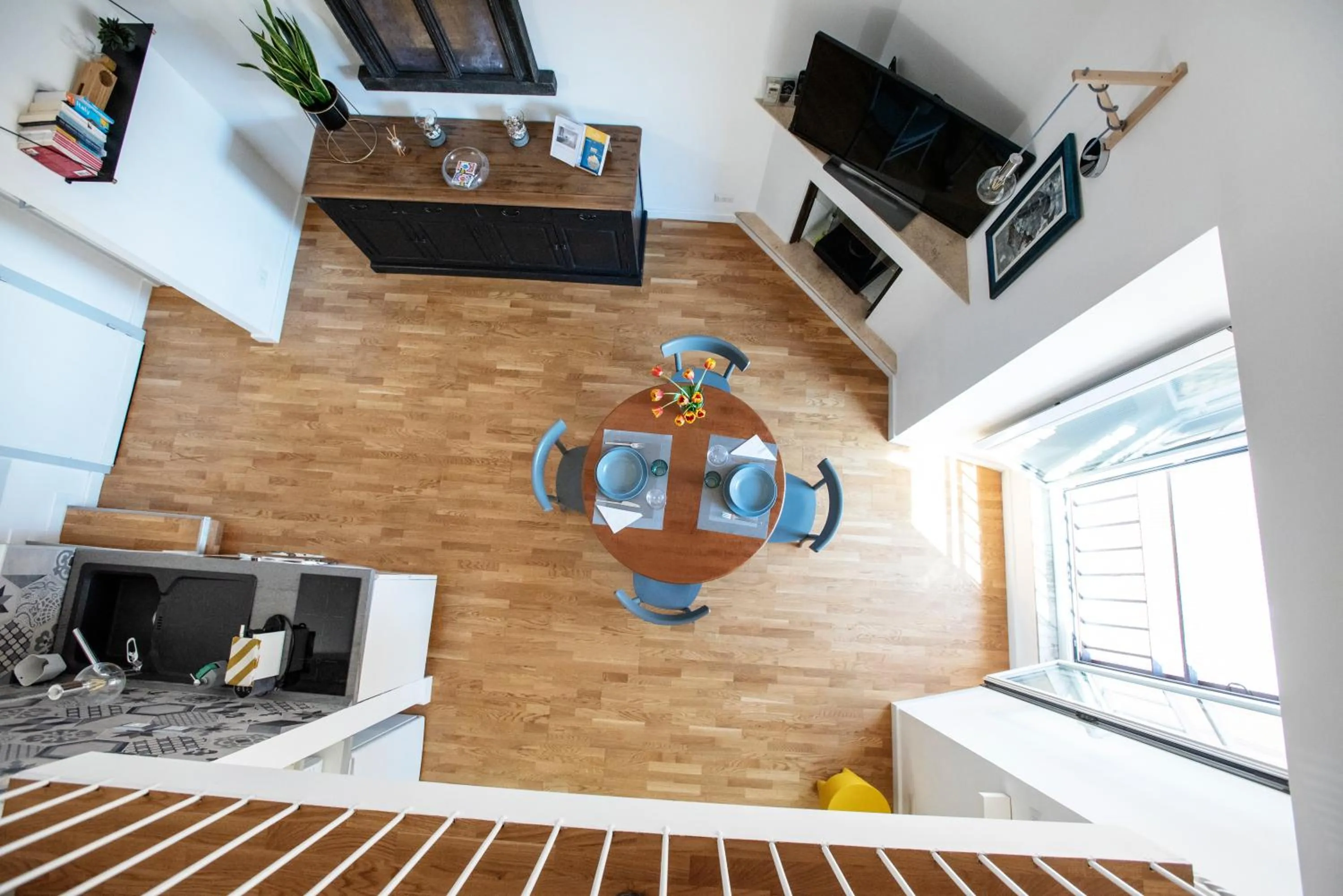 Living room in Argentina apartment Roof View