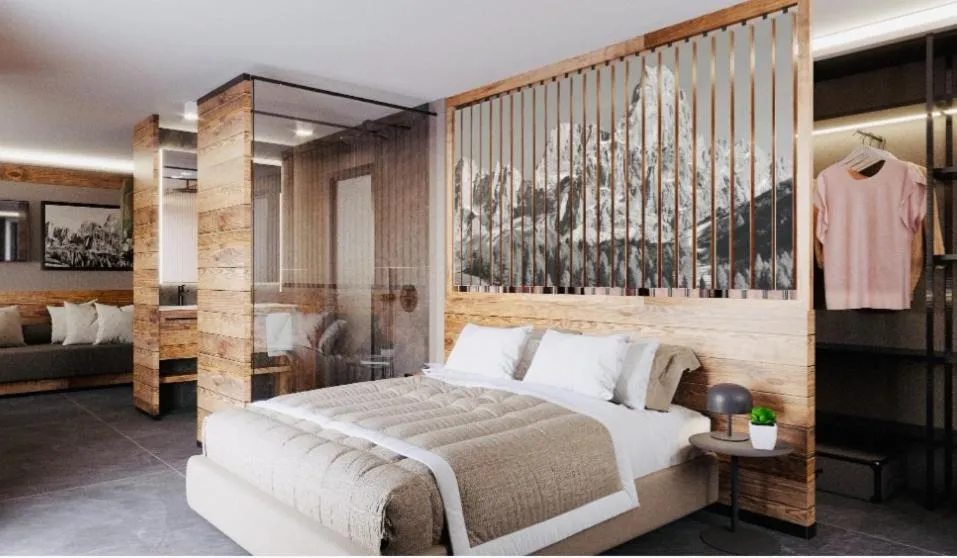 Bed in Hotel Vienna