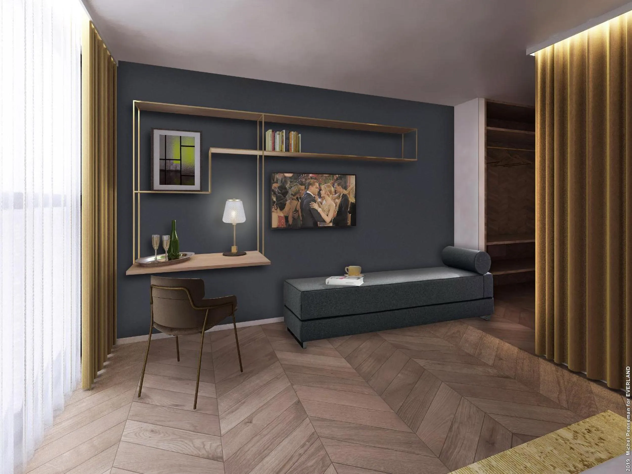 Decorative detail in The Scott Hotel Brussels