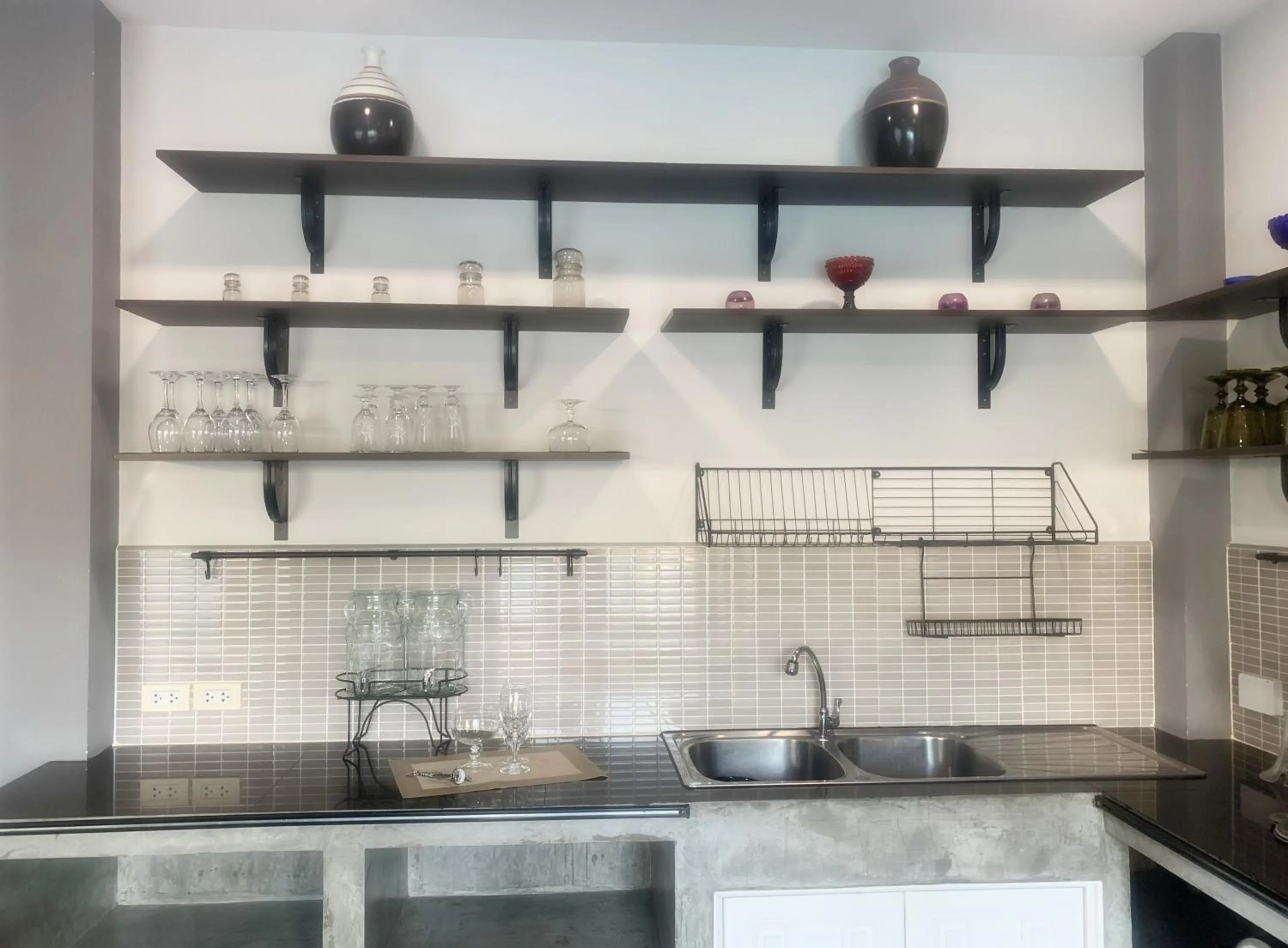 Kitchen or kitchenette in Villa Rajapruek Exclusive Entire Private 3 Villas rental near Airport