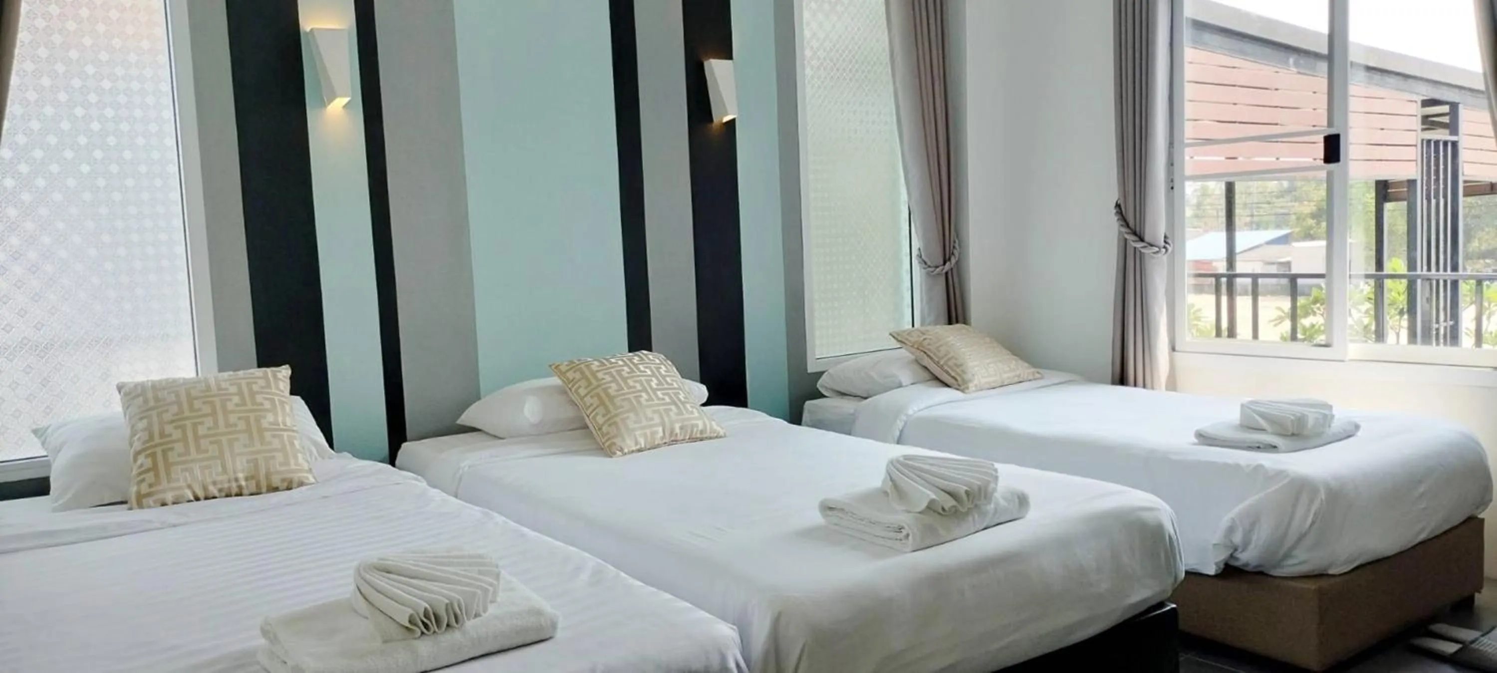 Bed in Villa Rajapruek Exclusive Entire Private 3 Villas rental near Airport