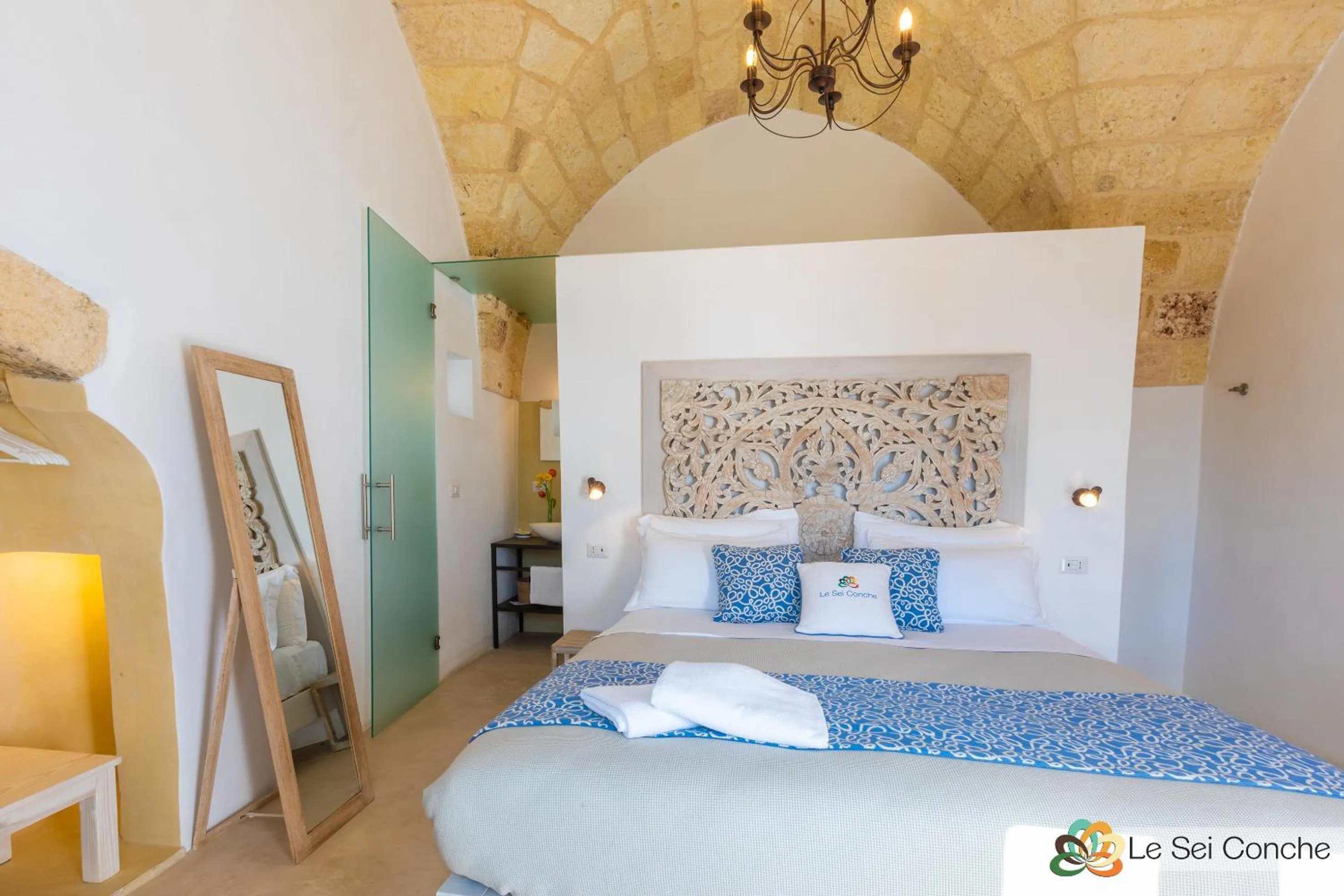 Bed in Le Sei Conche Relais & SPA